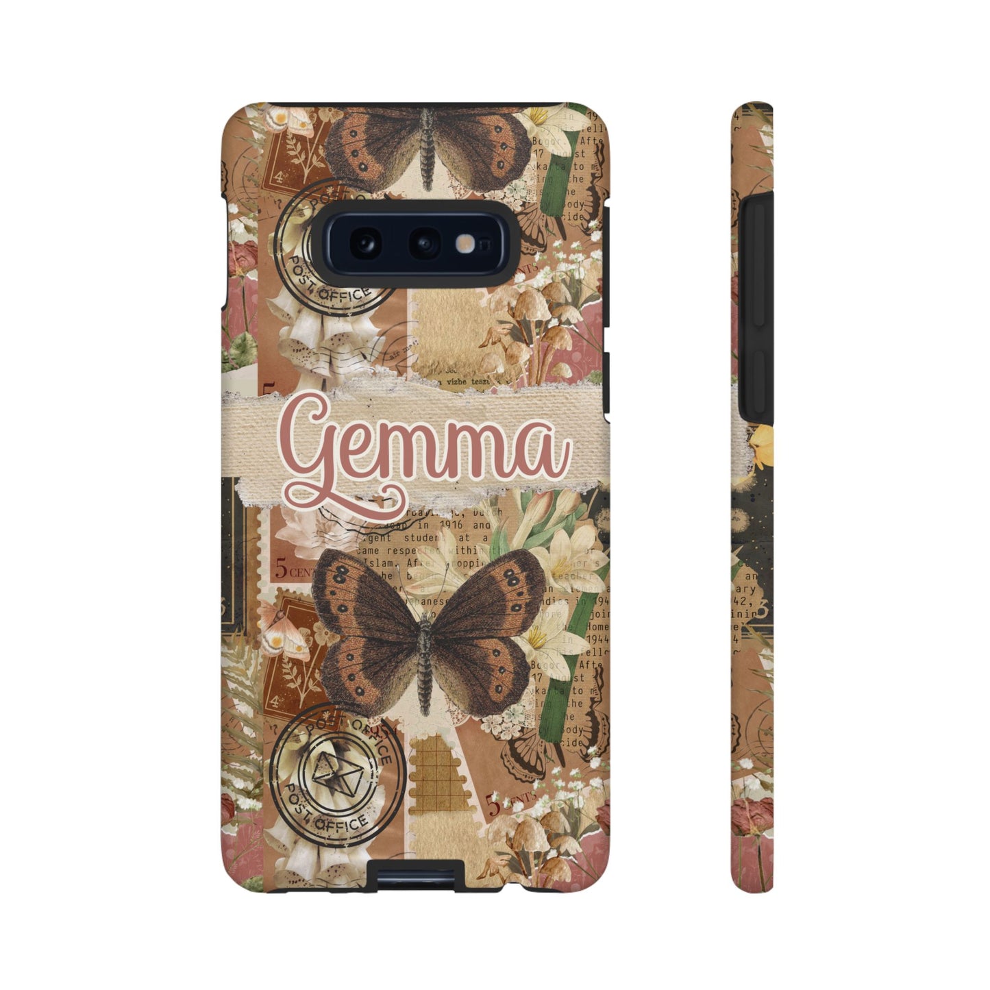 Phone tough case with personalised name or text