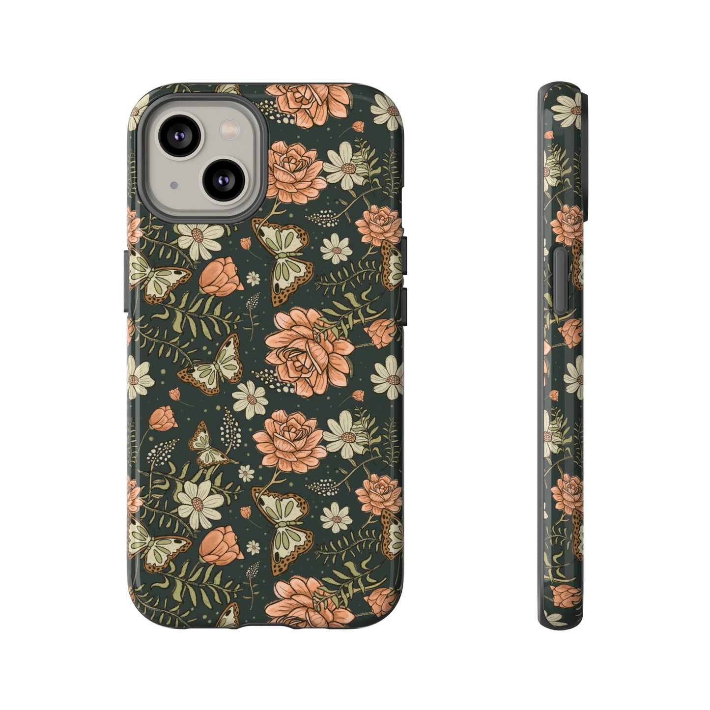 Vintage Rose hand crafted design for phone tough case