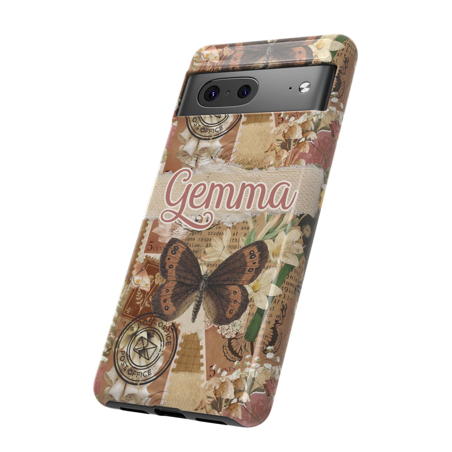 Phone tough case with personalised name or text