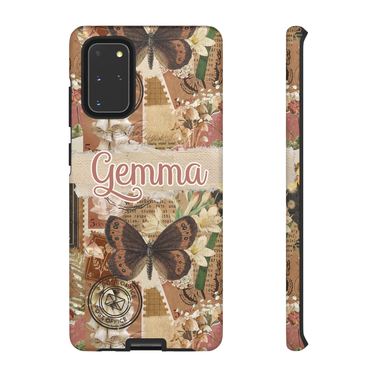 Phone tough case with personalised name or text