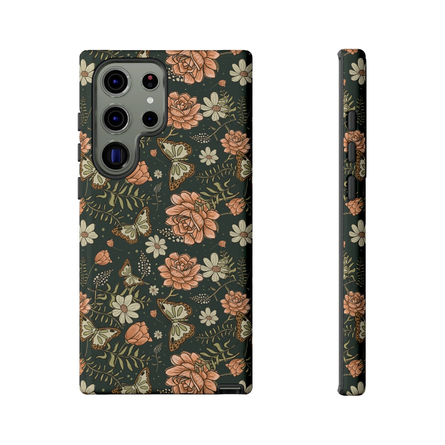 Vintage Rose hand crafted design for phone tough case