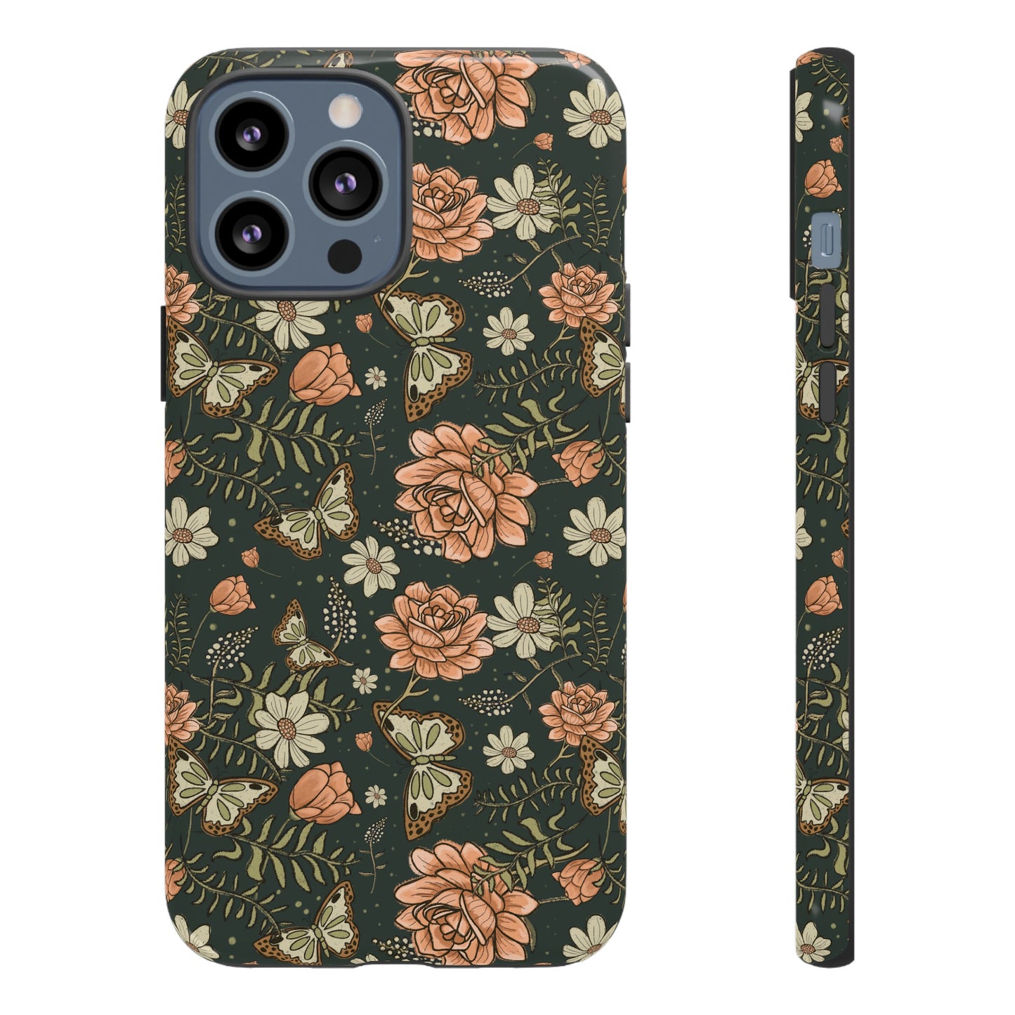 Vintage Rose hand crafted design for phone tough case