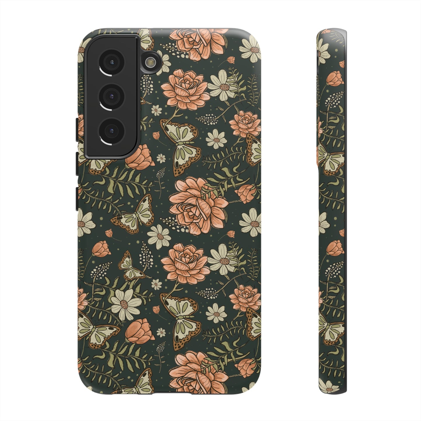 Vintage Rose hand crafted design for phone tough case