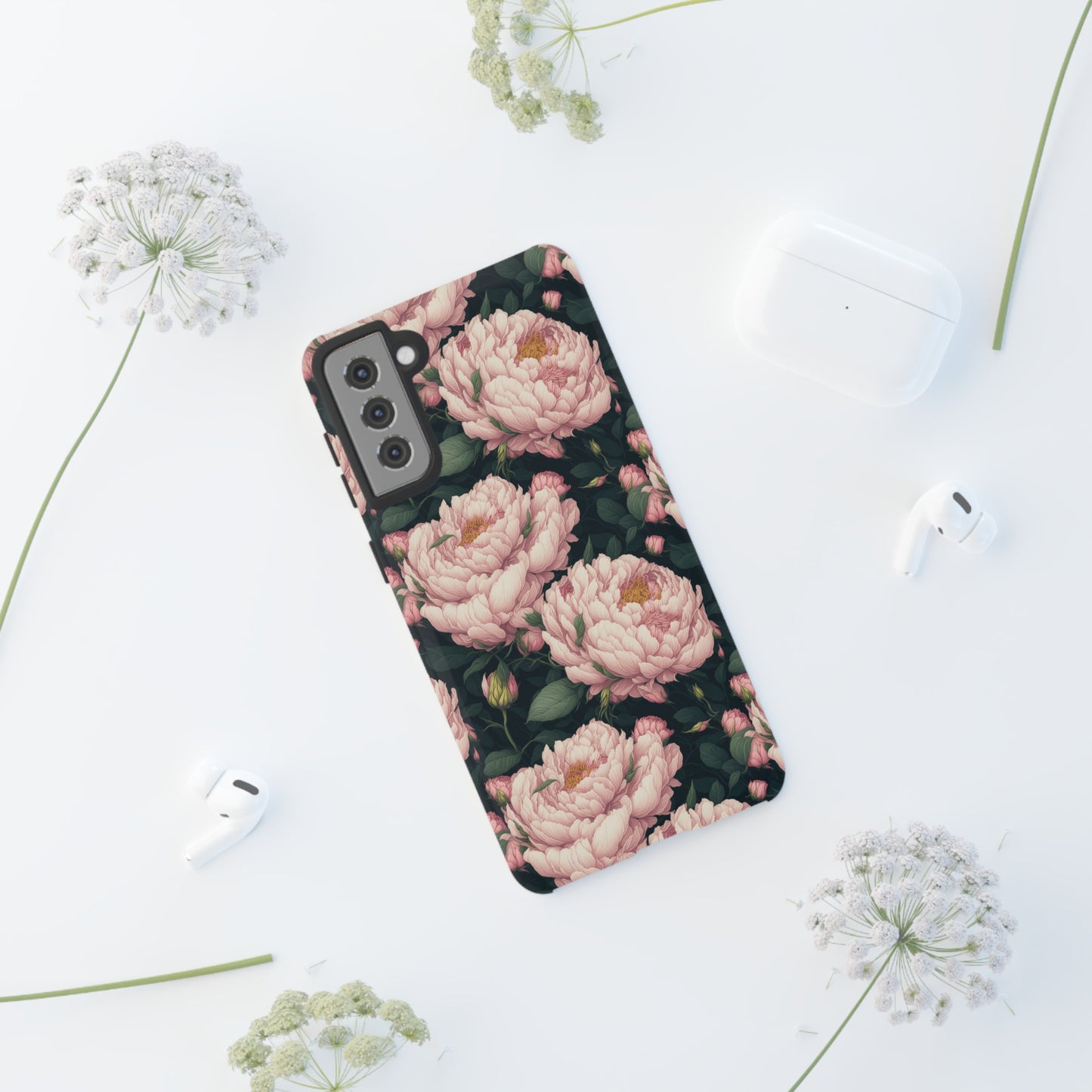 Pink Peony Phone Tough Case