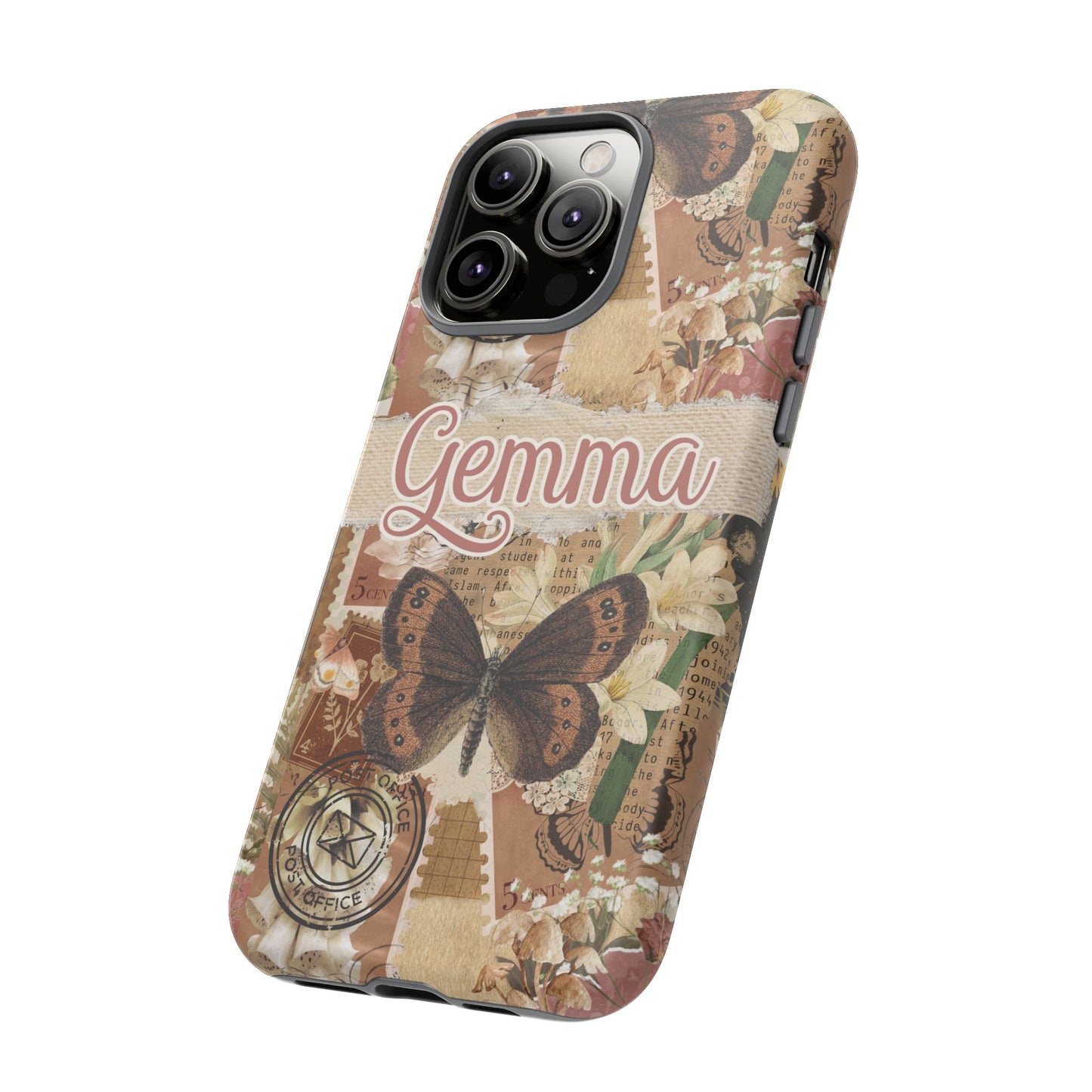 Phone tough case with personalised name or text