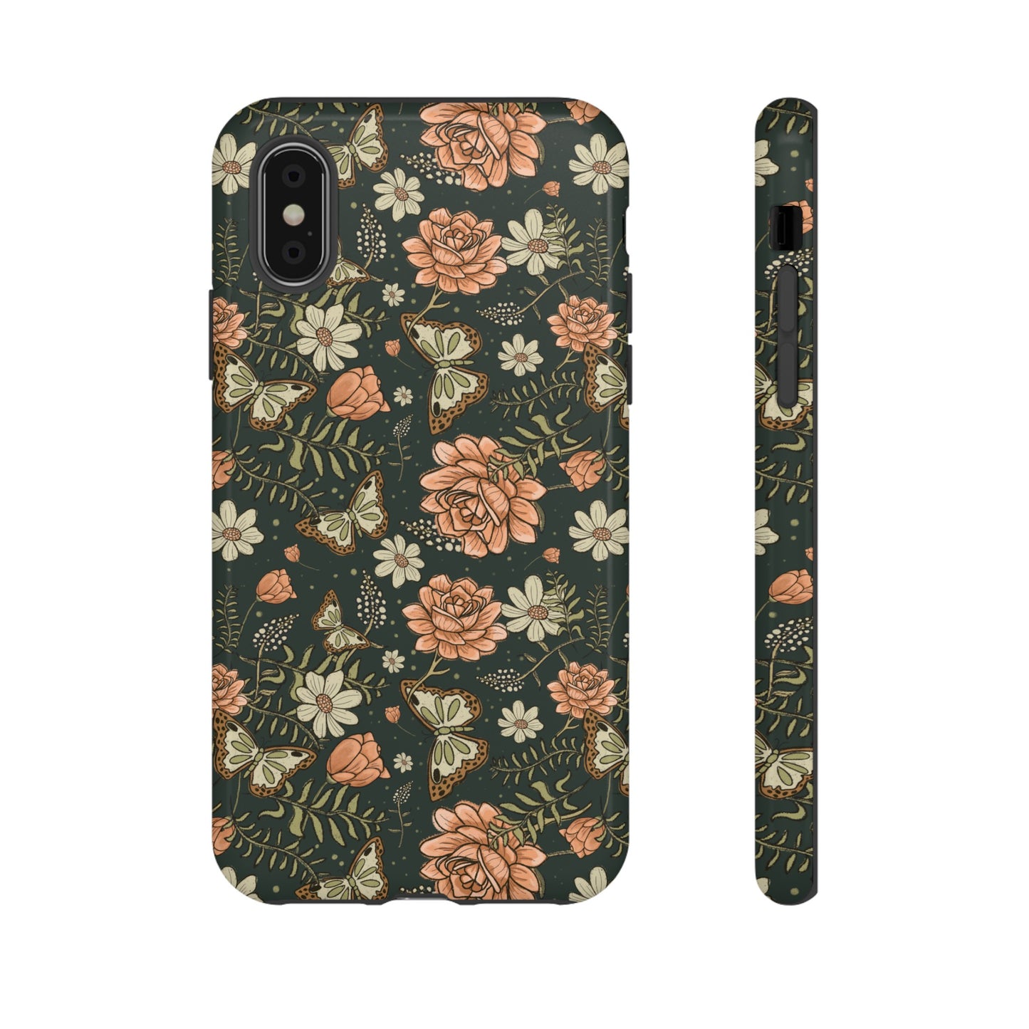 Vintage Rose hand crafted design for phone tough case