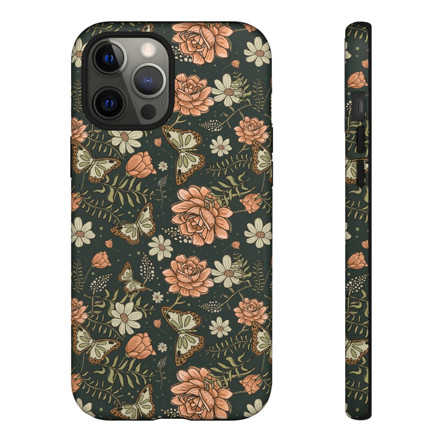 Vintage Rose hand crafted design for phone tough case