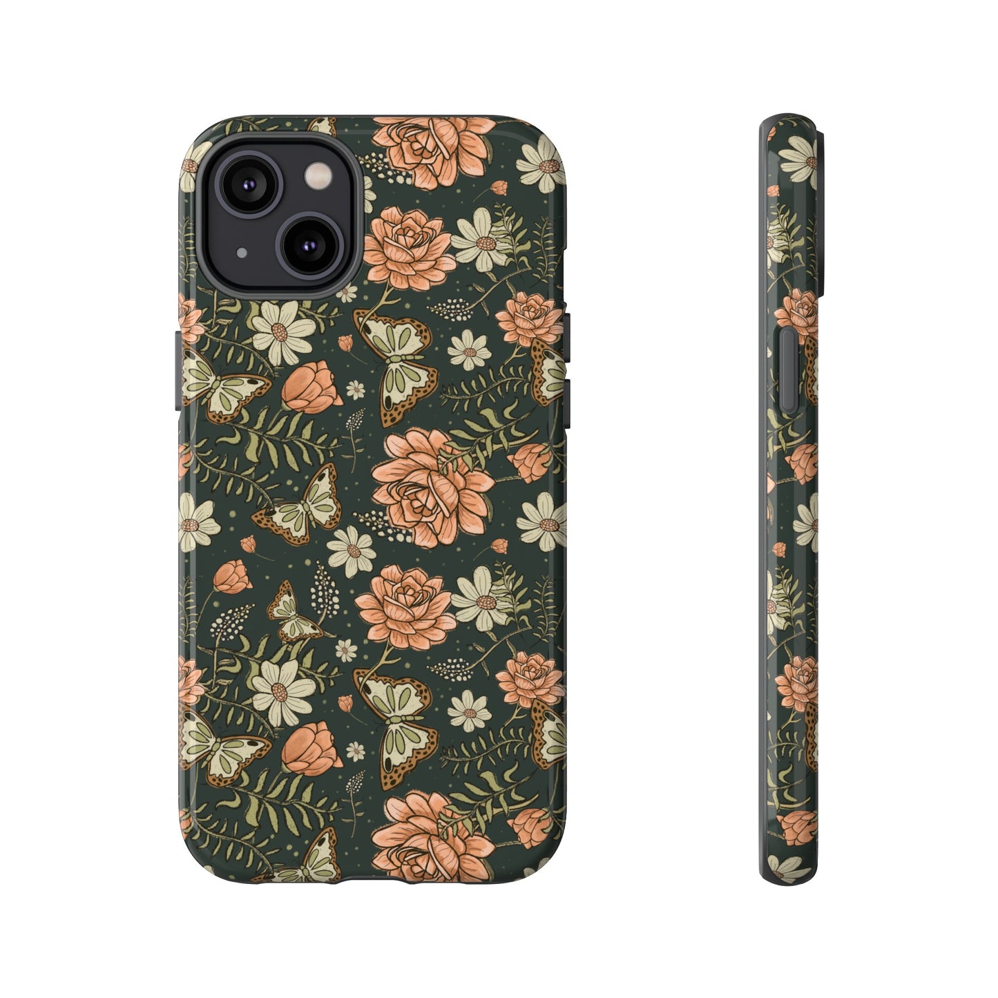 Vintage Rose hand crafted design for phone tough case