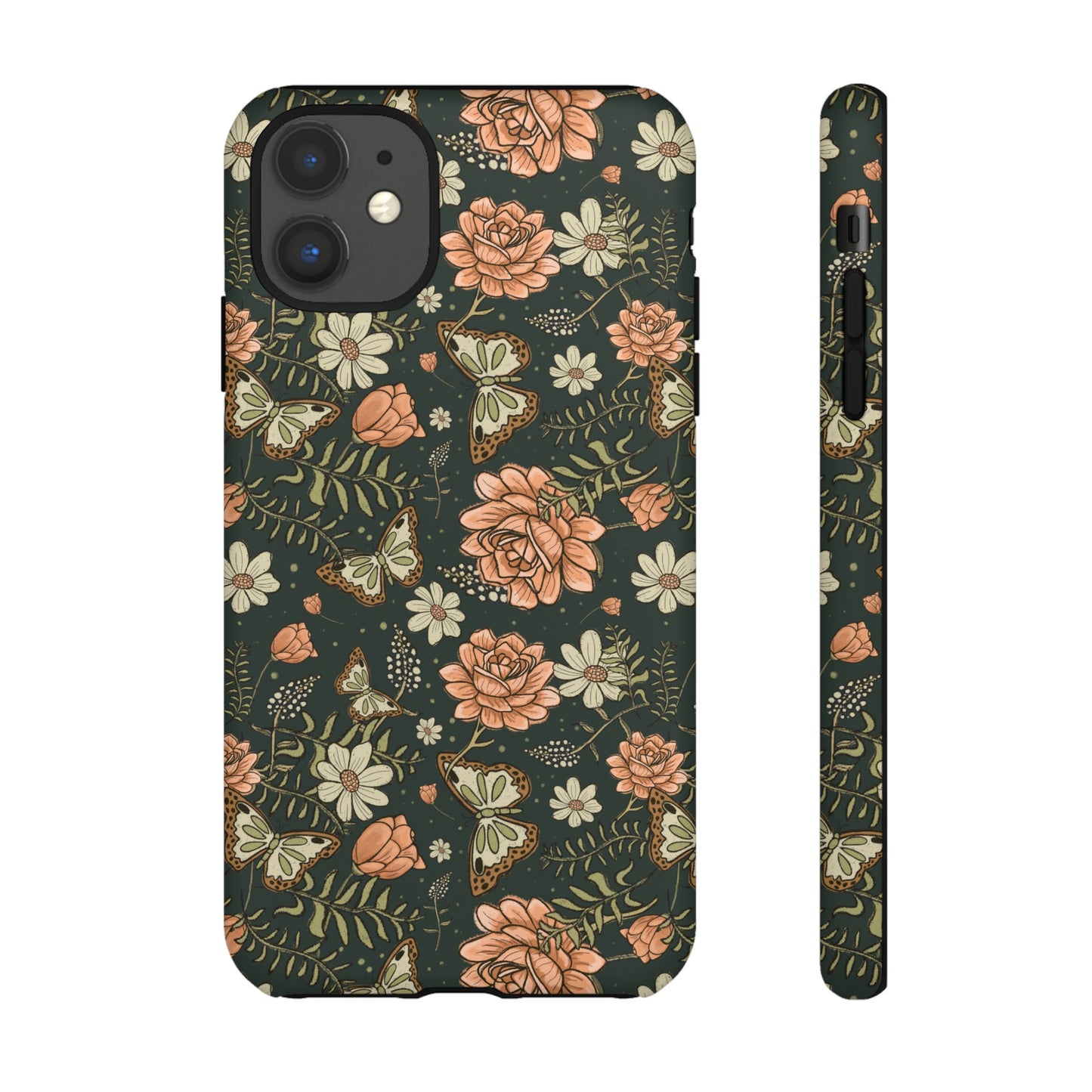 Vintage Rose hand crafted design for phone tough case