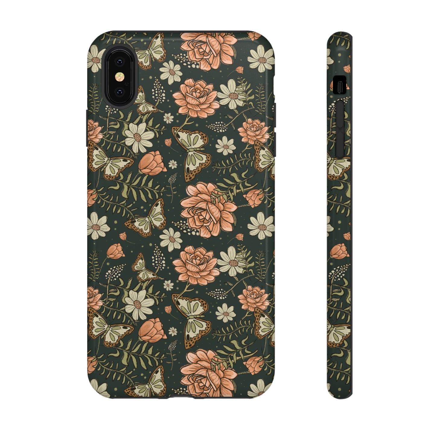 Vintage Rose hand crafted design for phone tough case