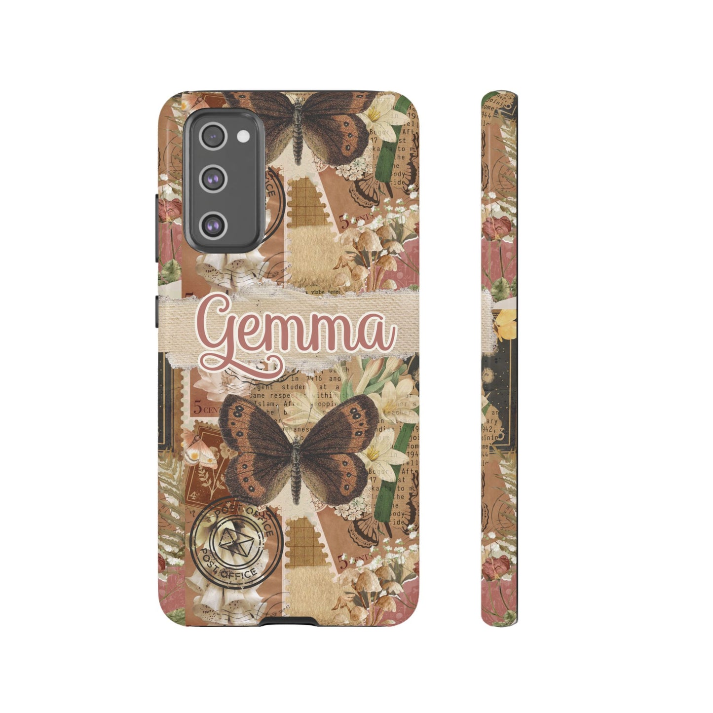 Phone tough case with personalised name or text