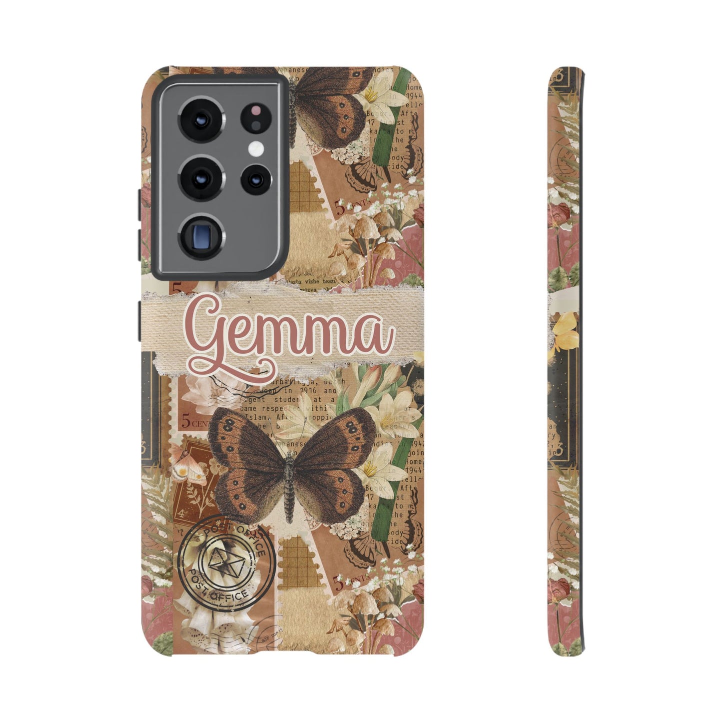 Phone tough case with personalised name or text