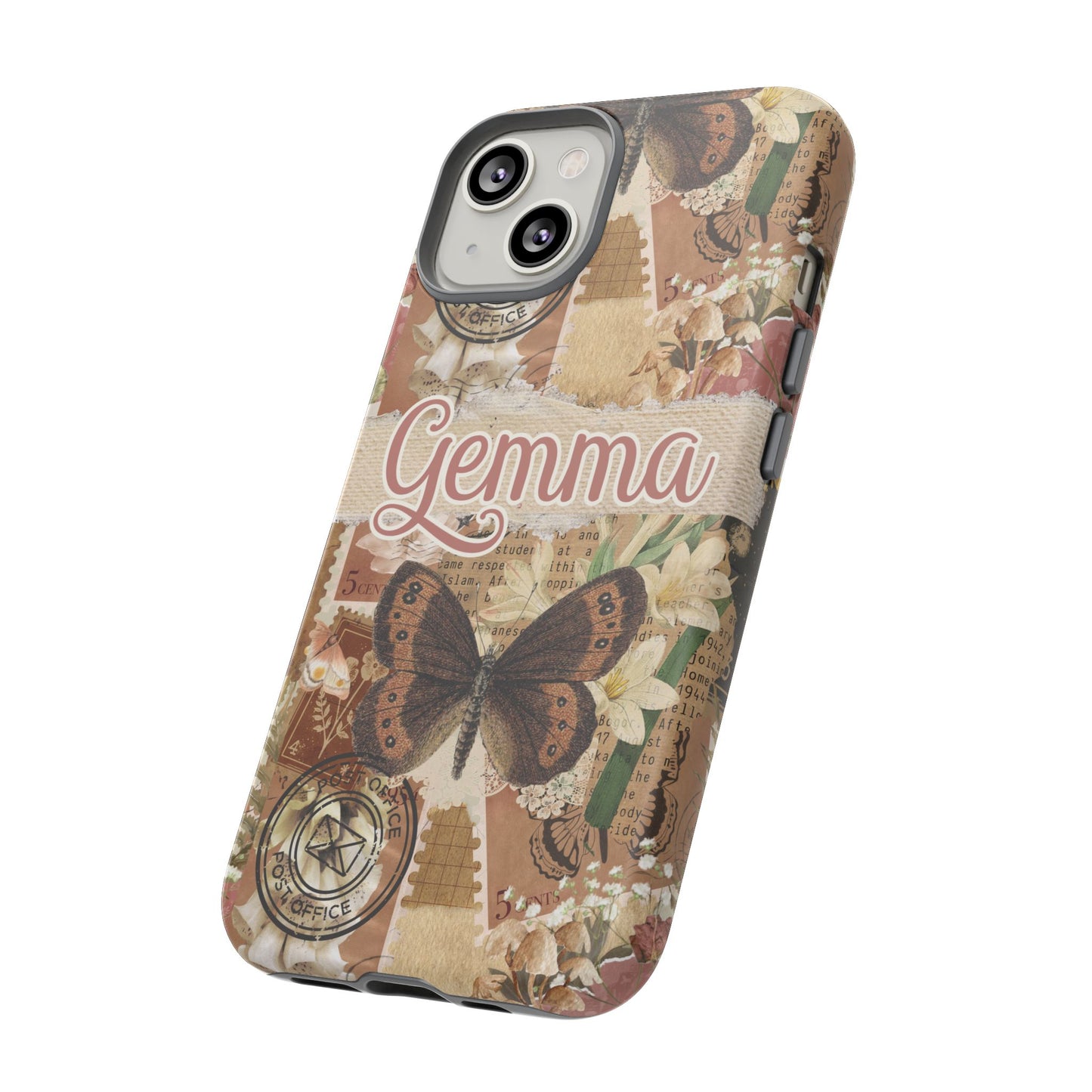 Phone tough case with personalised name or text