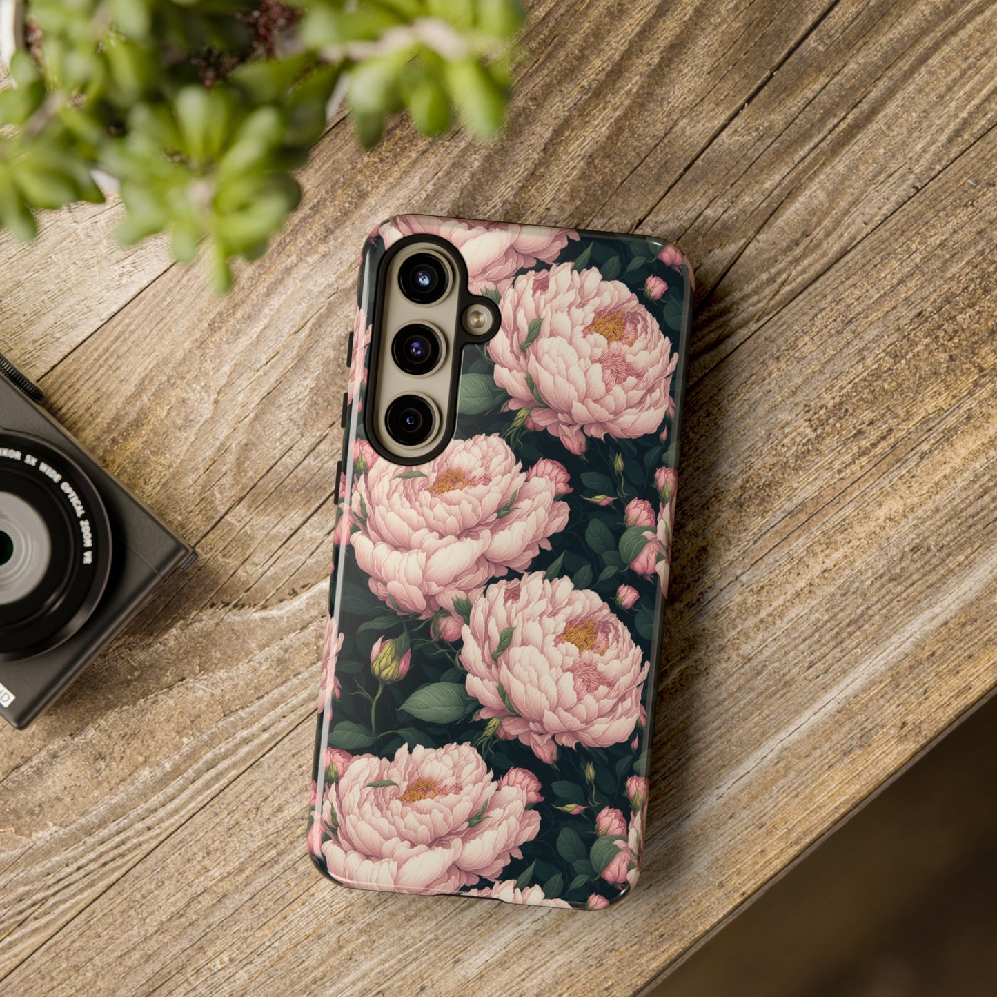 Pink Peony Phone Tough Case