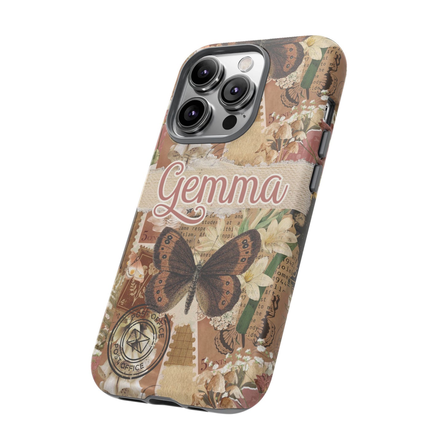 Phone tough case with personalised name or text