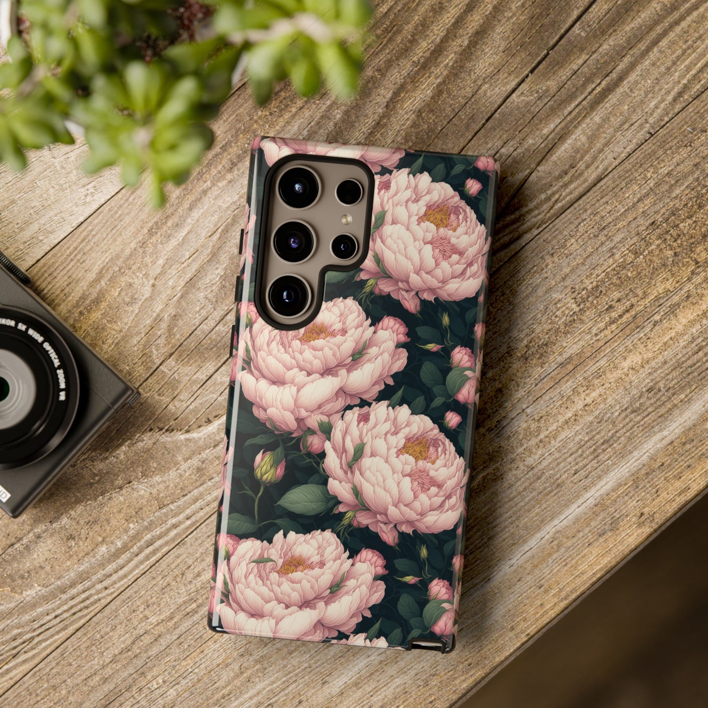 Pink Peony Phone Tough Case