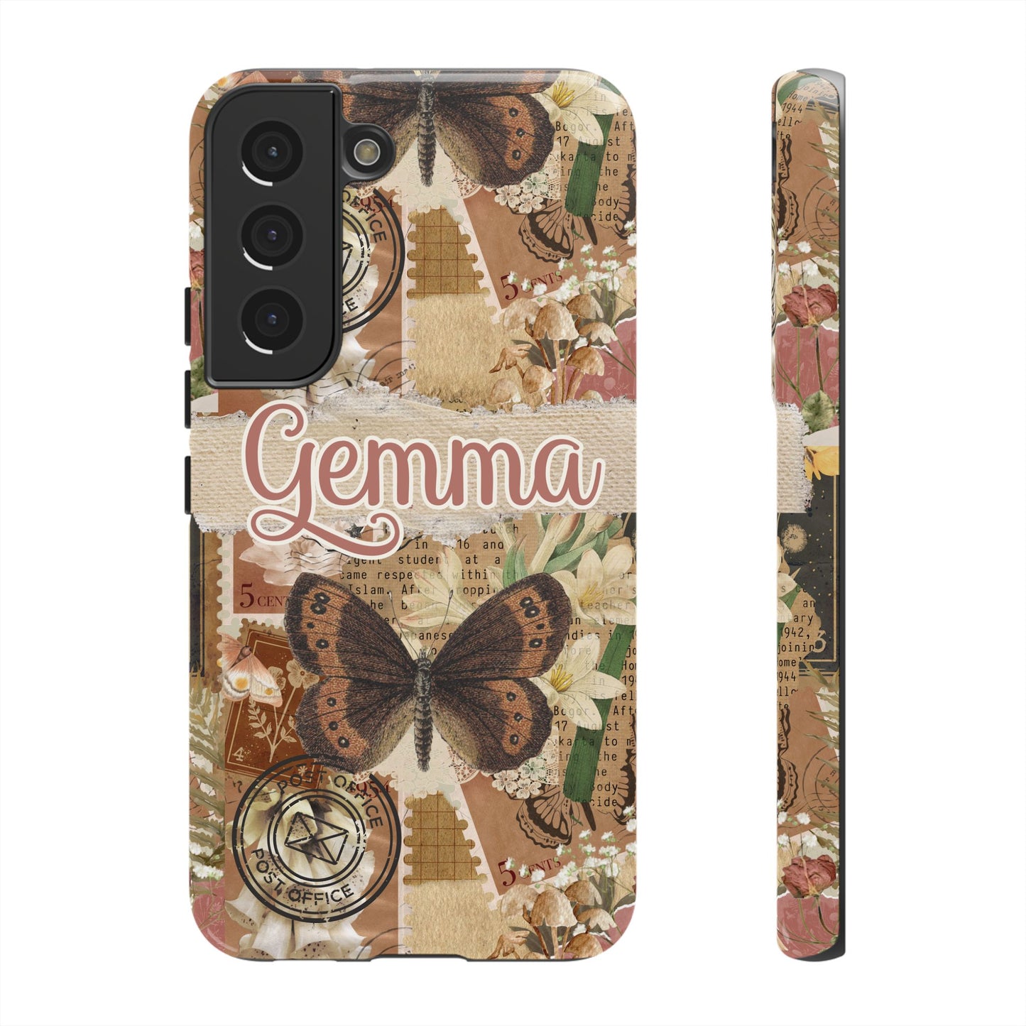 Phone tough case with personalised name or text