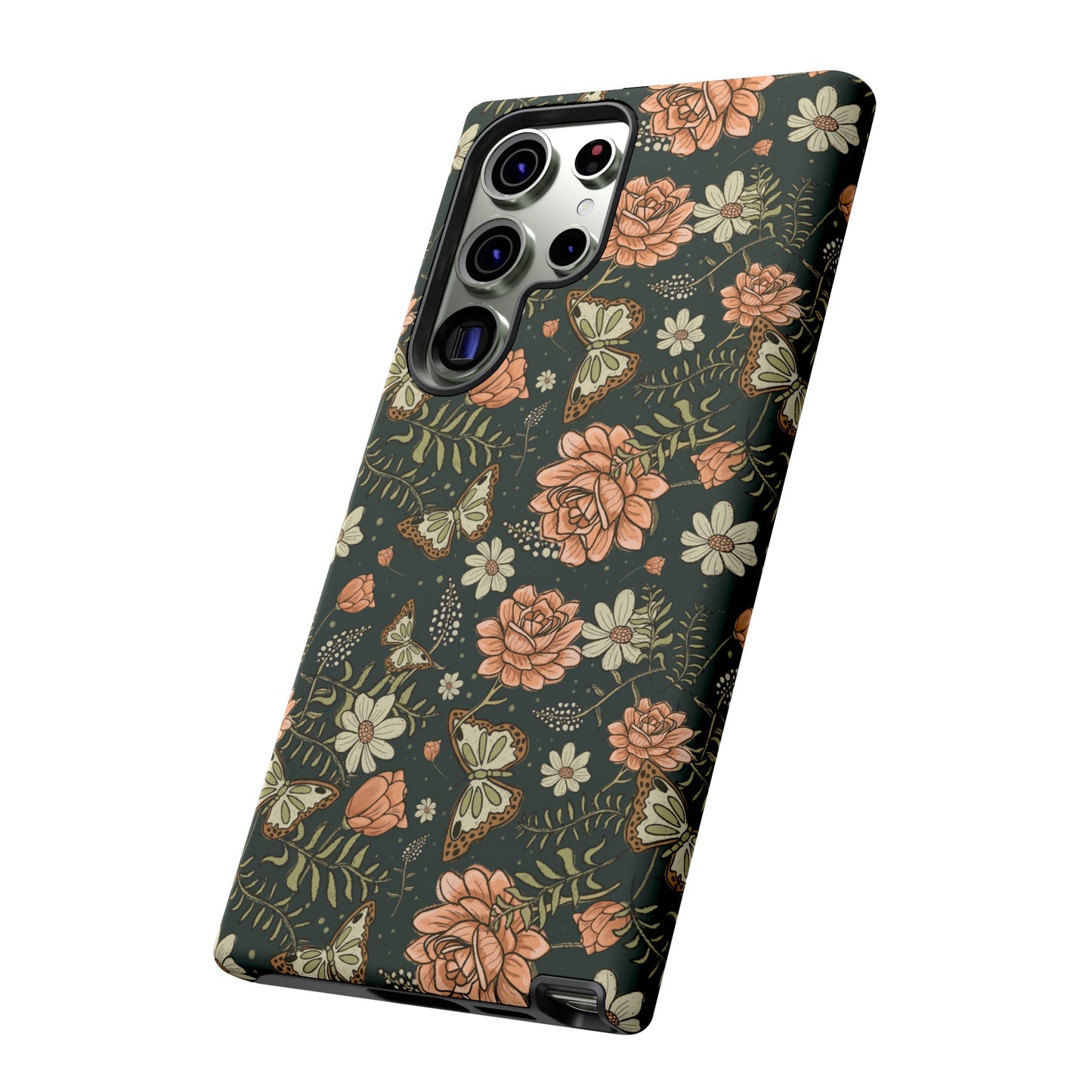 Vintage Rose hand crafted design for phone tough case