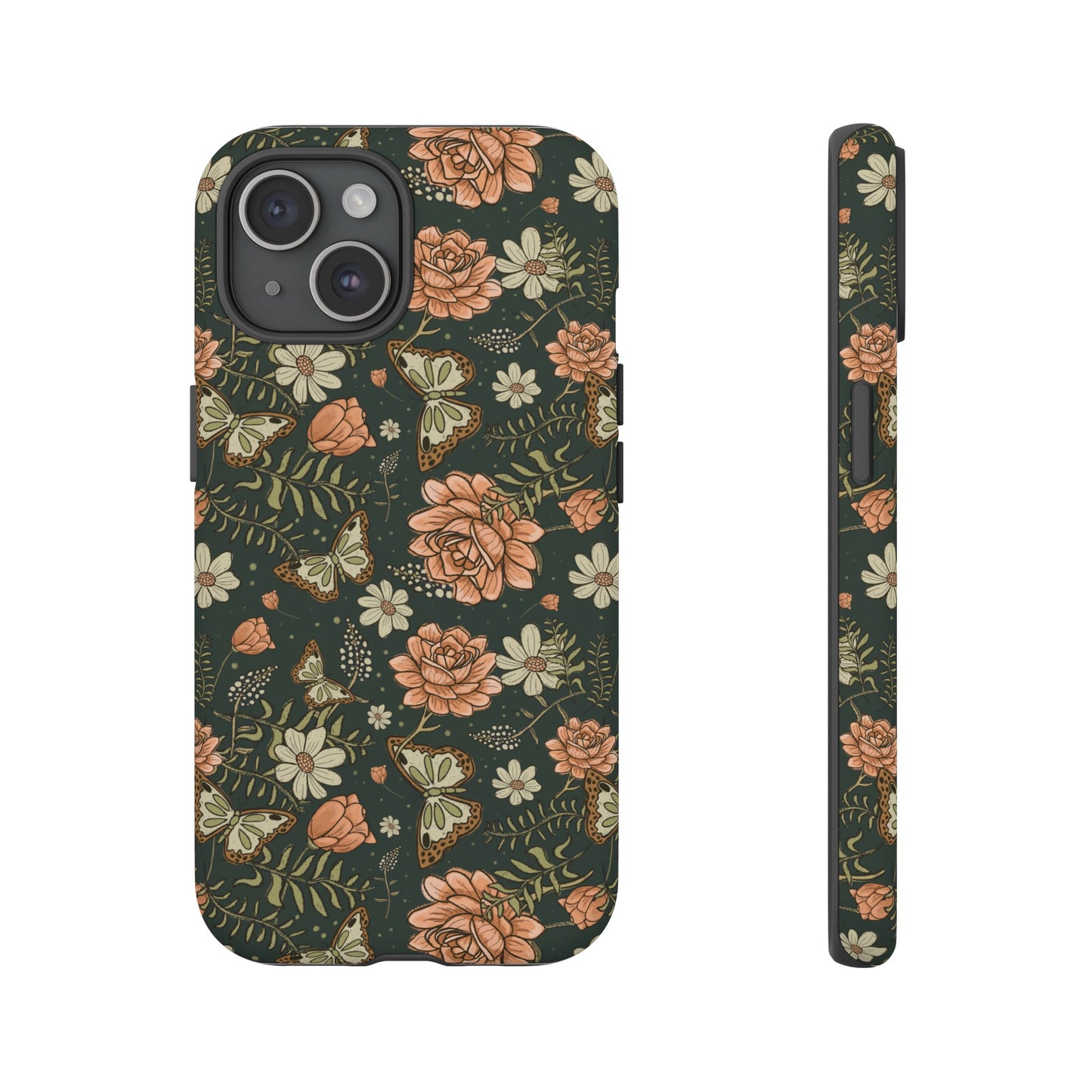 Vintage Rose hand crafted design for phone tough case