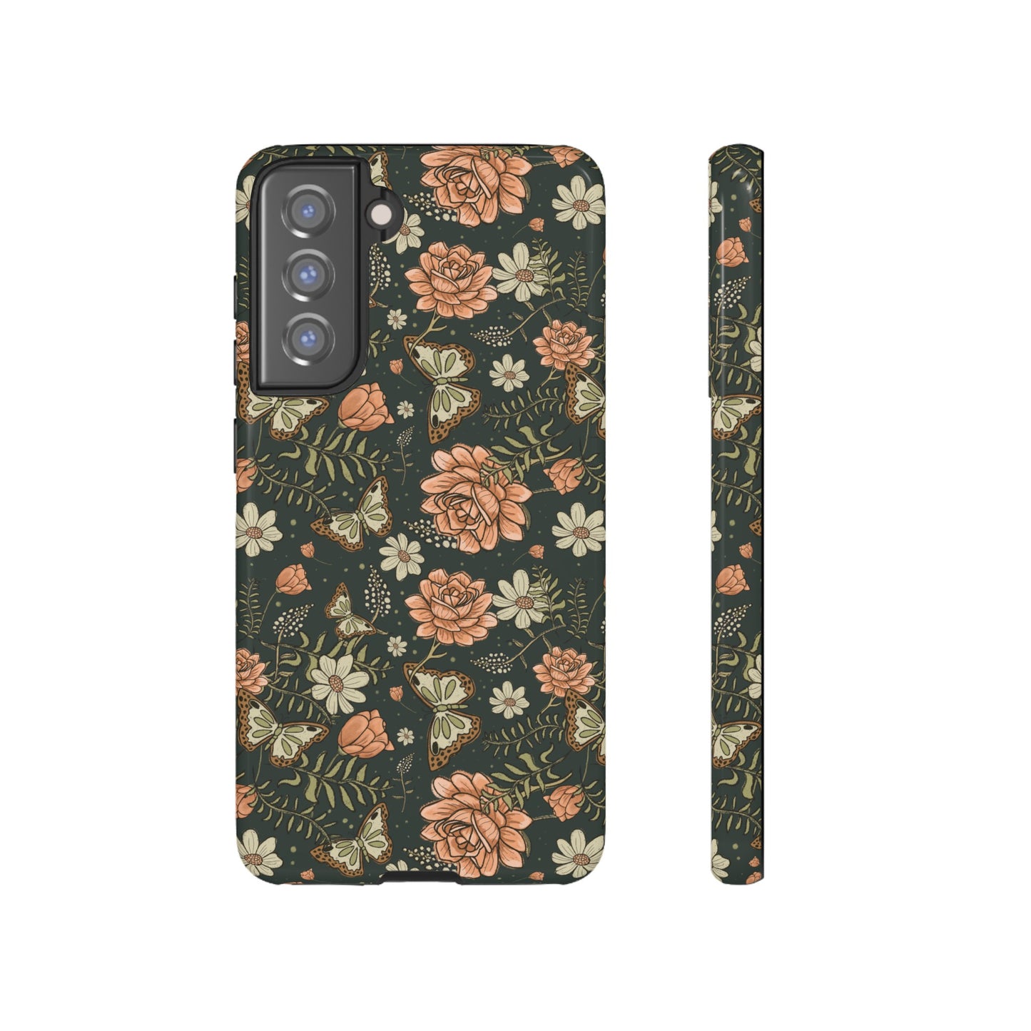 Vintage Rose hand crafted design for phone tough case