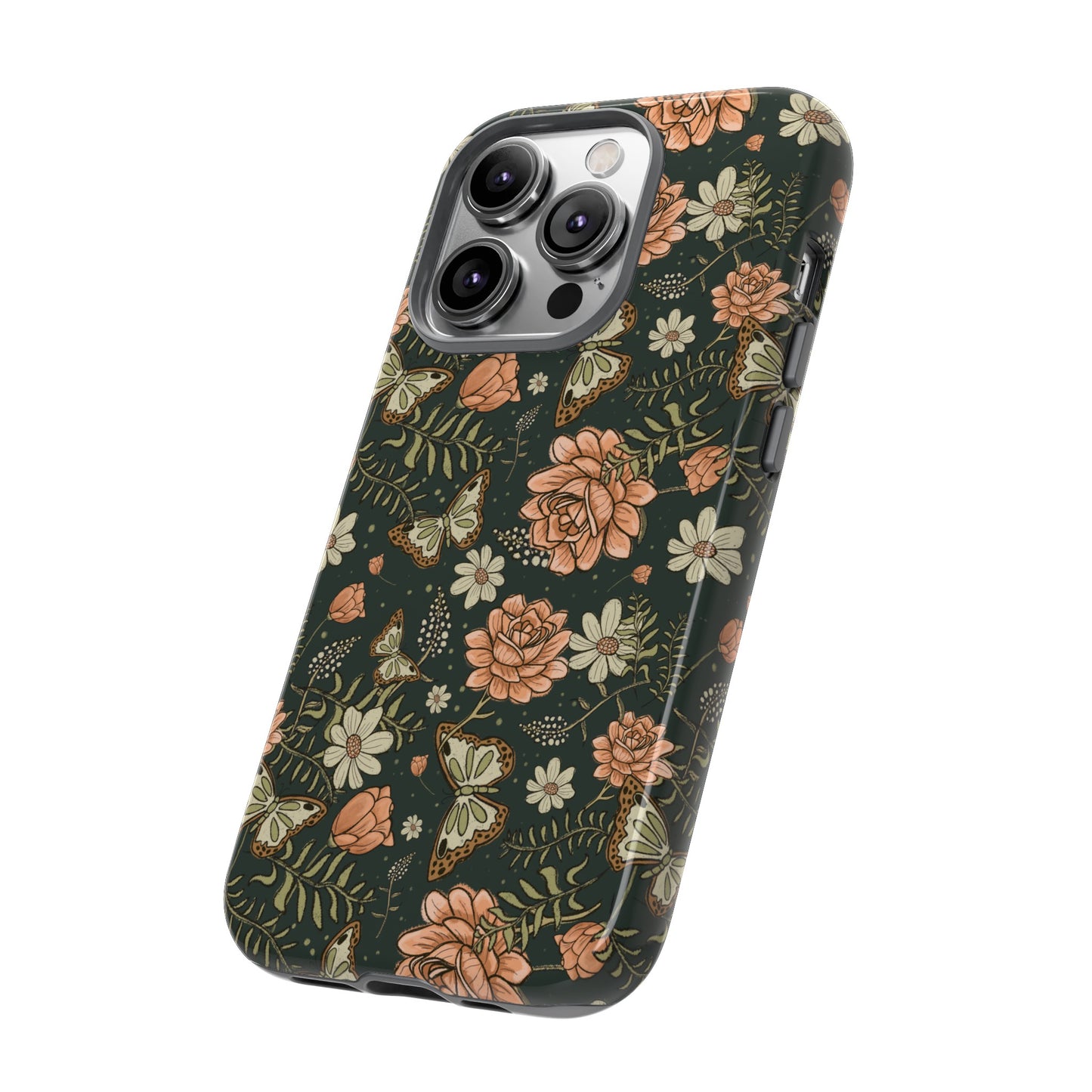 Vintage Rose hand crafted design for phone tough case