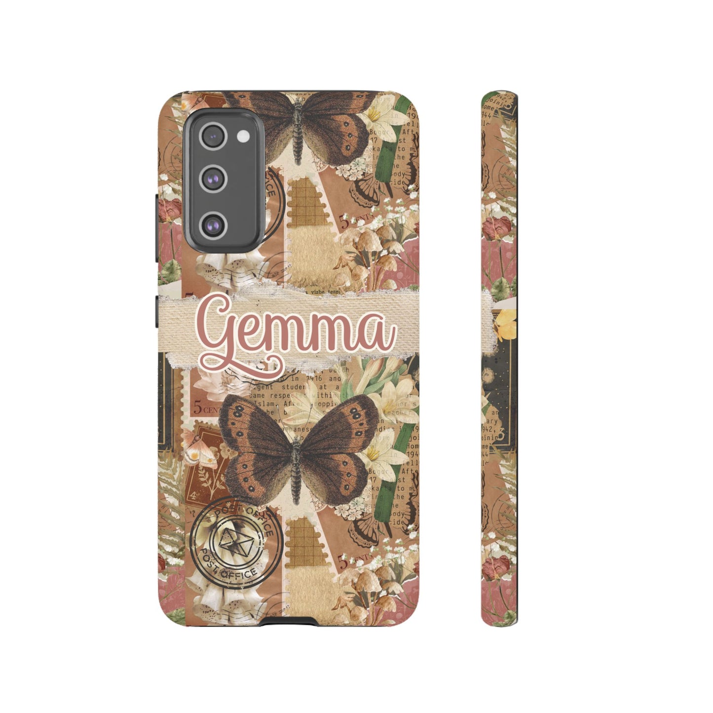 Phone tough case with personalised name or text