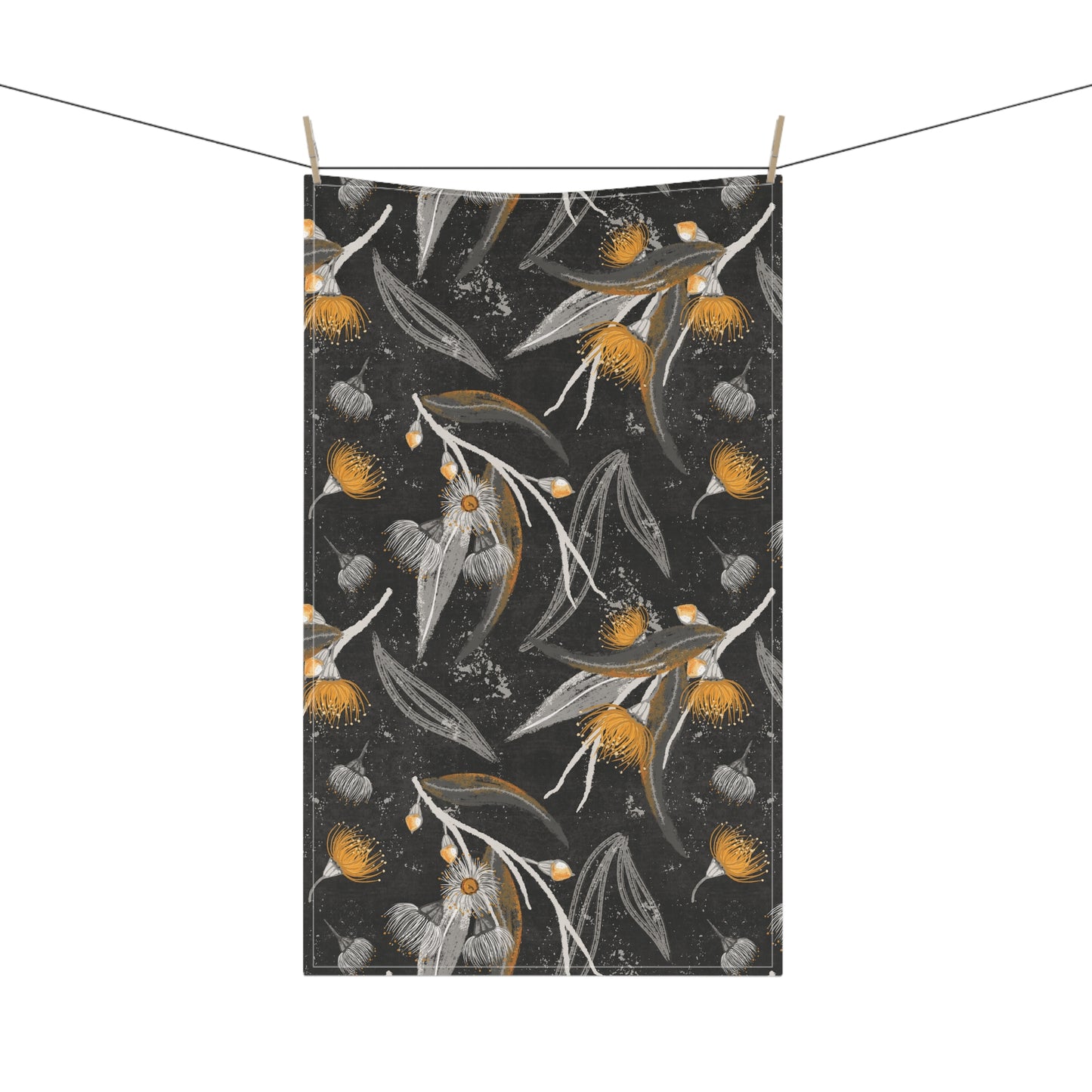 Yellow Gum flowers- 100% Cotton Kitchen Tea Towels from the Native Tones Collection