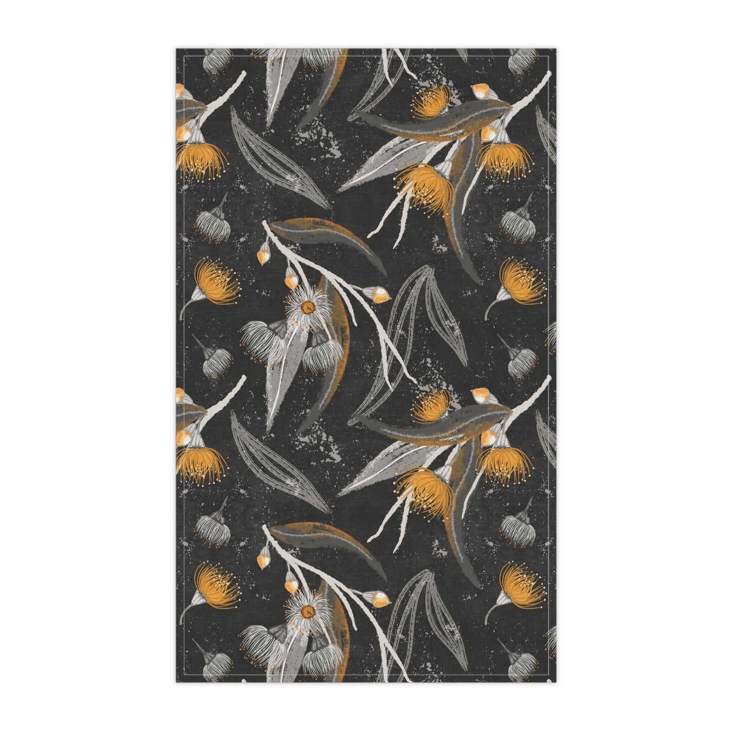 Yellow Gum flowers- 100% Cotton Kitchen Tea Towels from the Native Tones Collection