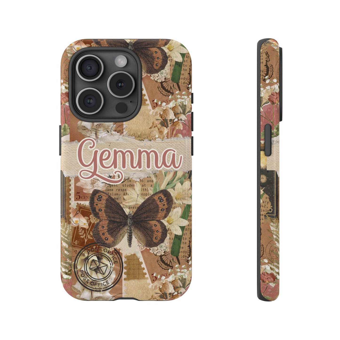 Phone tough case with personalised name or text