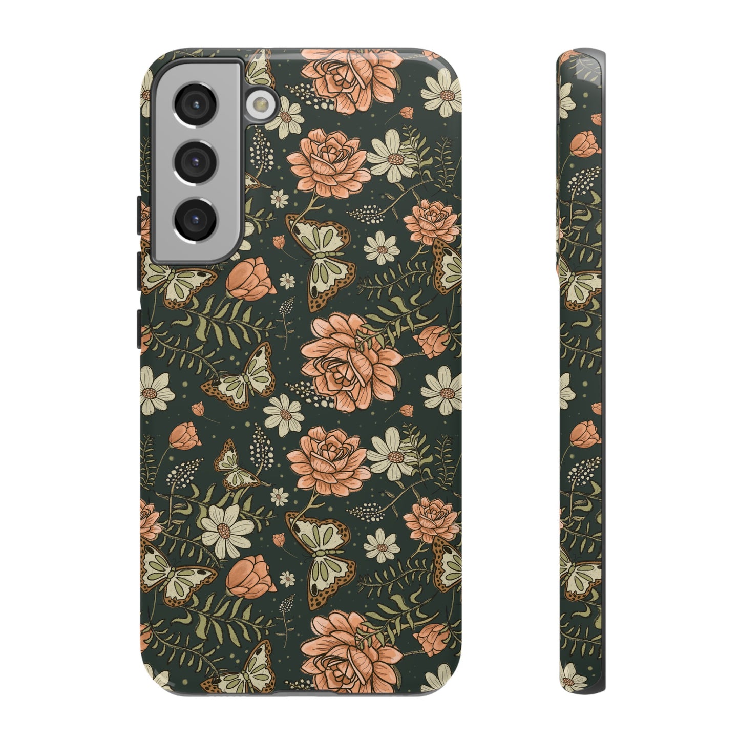 Vintage Rose hand crafted design for phone tough case