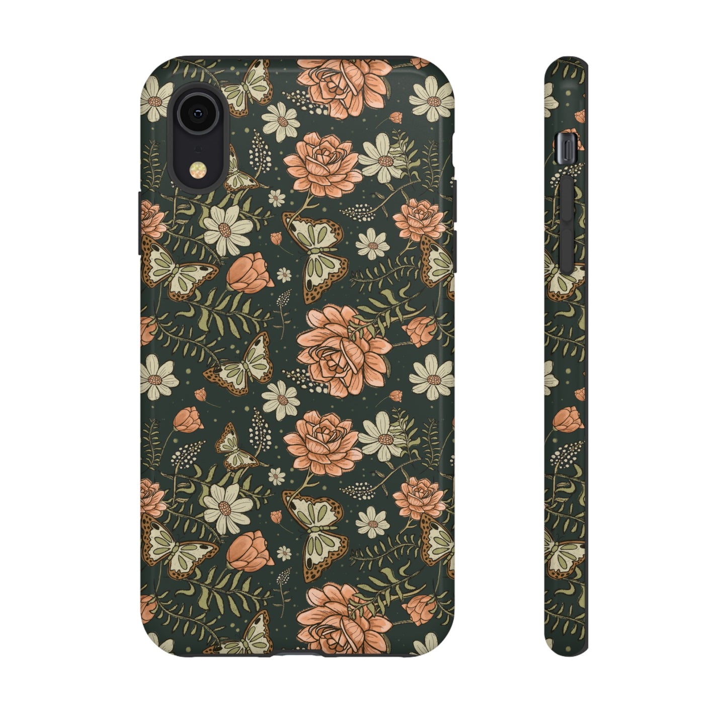 Vintage Rose hand crafted design for phone tough case