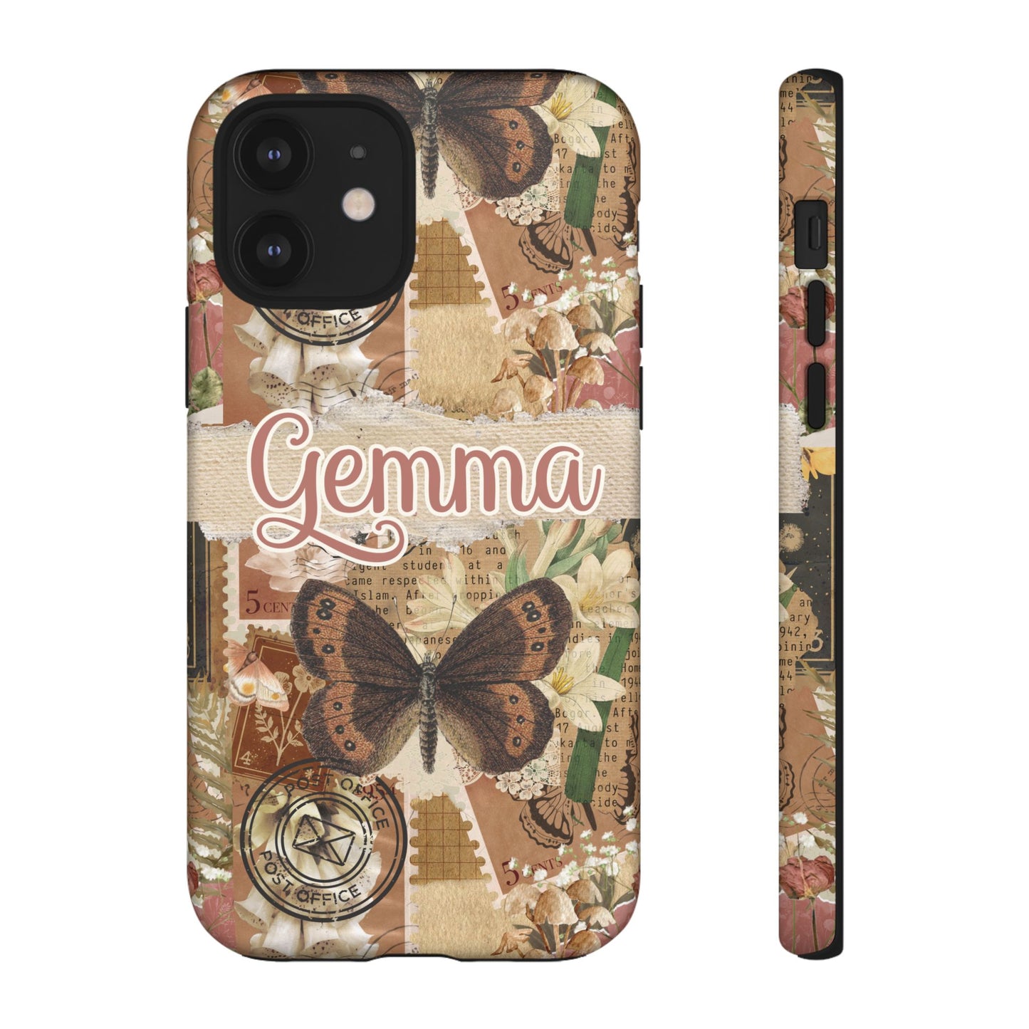 Phone tough case with personalised name or text