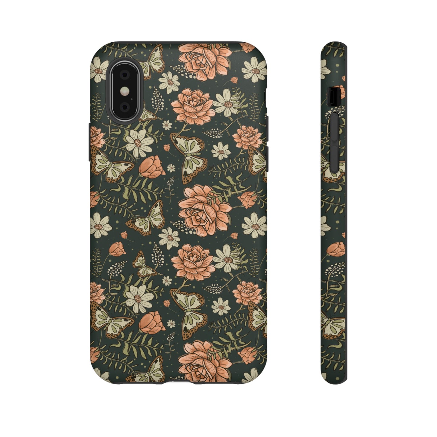 Vintage Rose hand crafted design for phone tough case