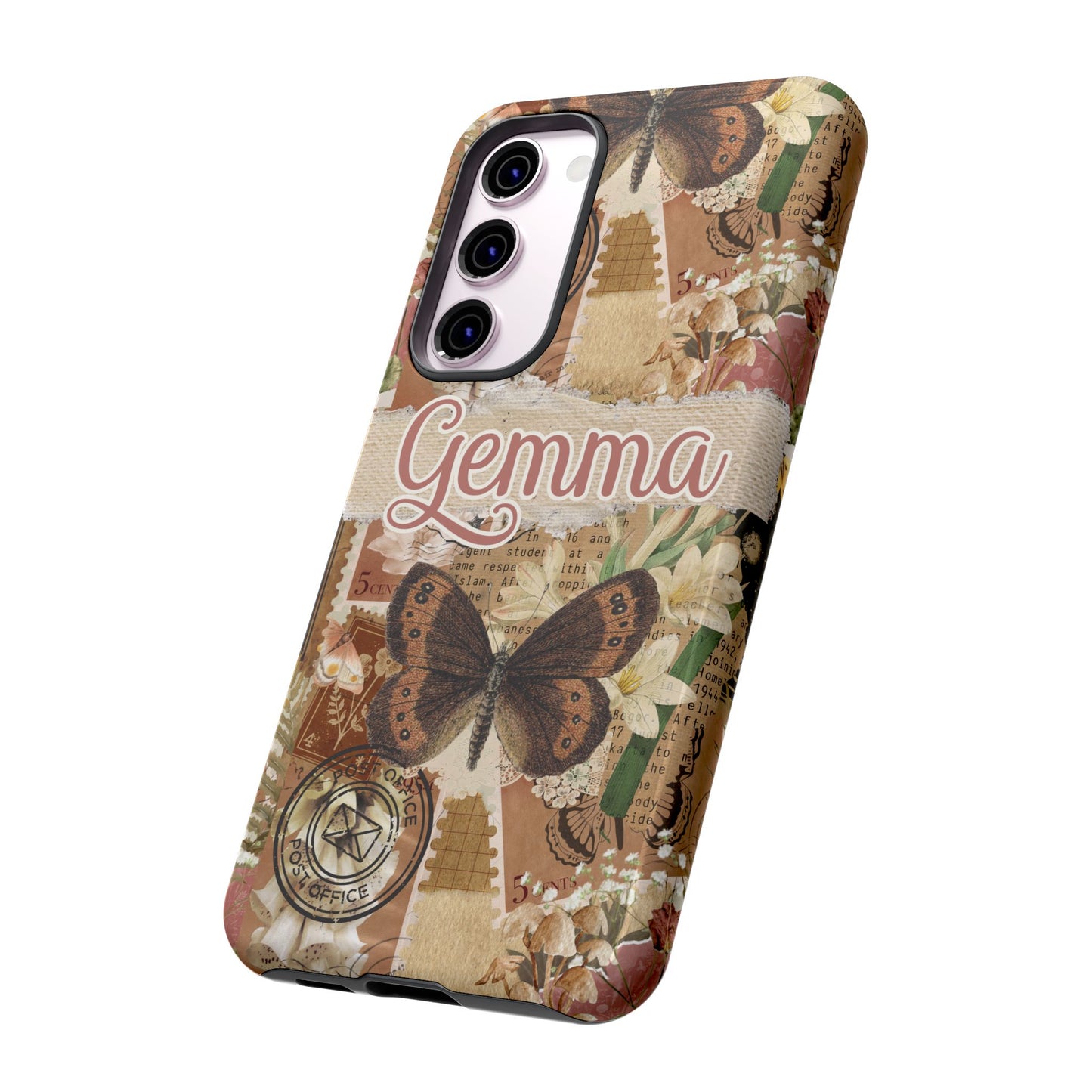 Phone tough case with personalised name or text