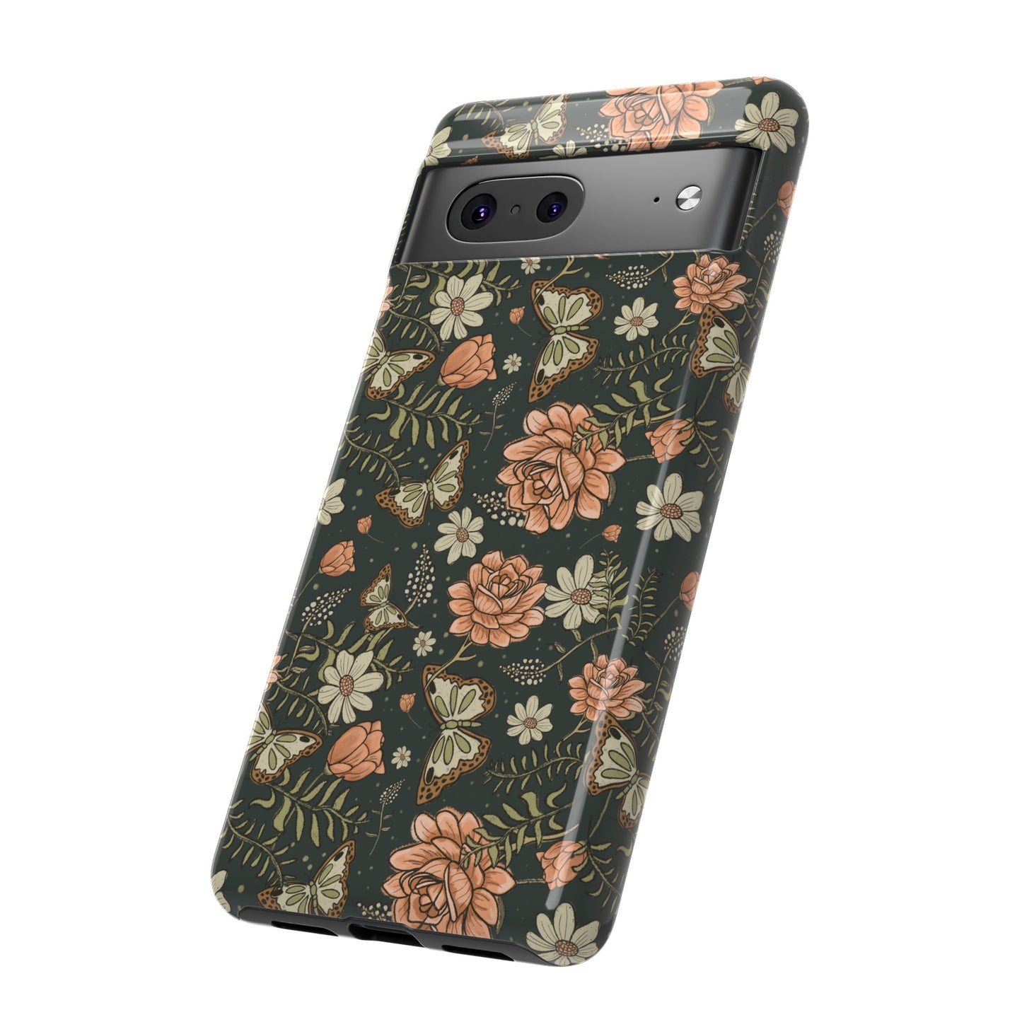 Vintage Rose hand crafted design for phone tough case