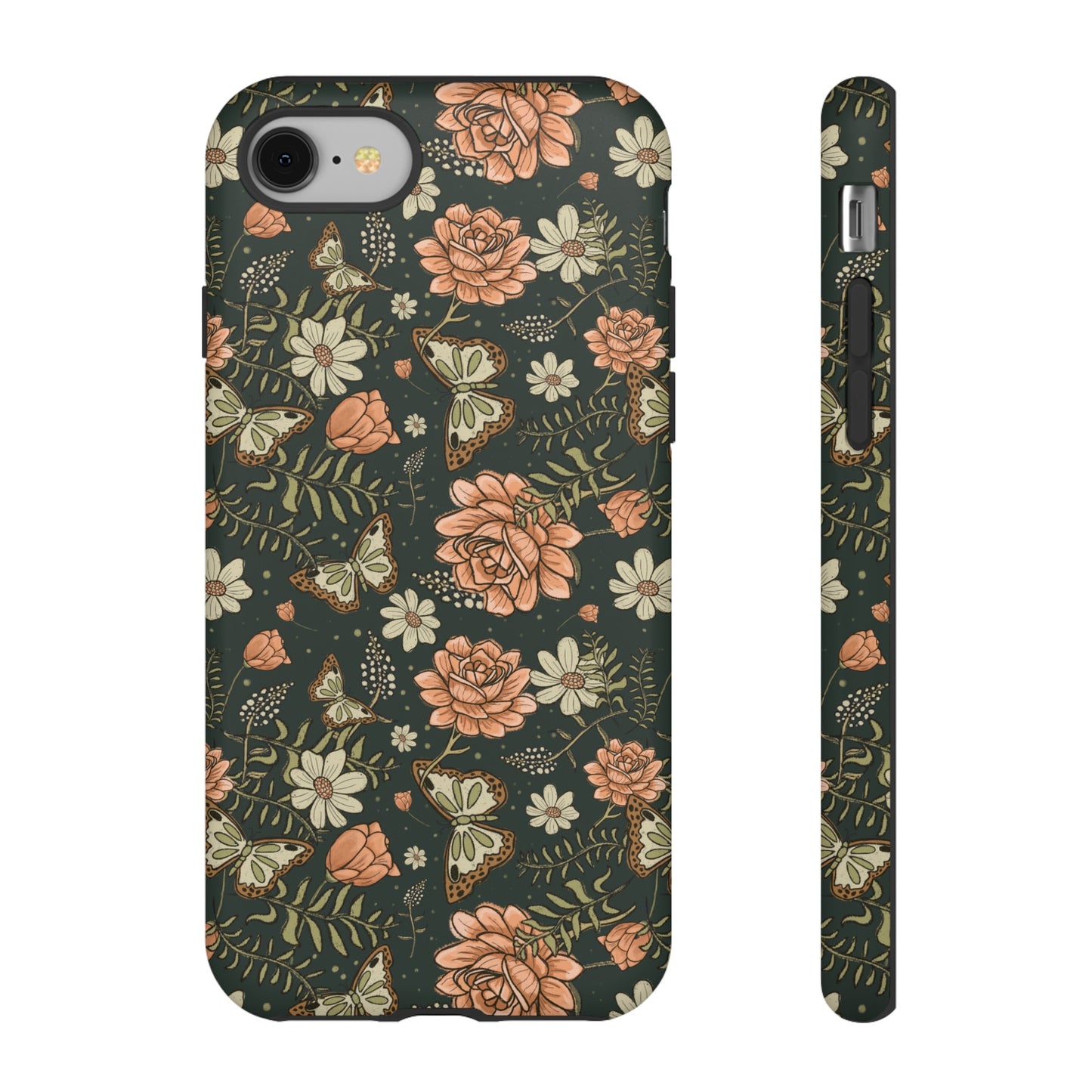 Vintage Rose hand crafted design for phone tough case