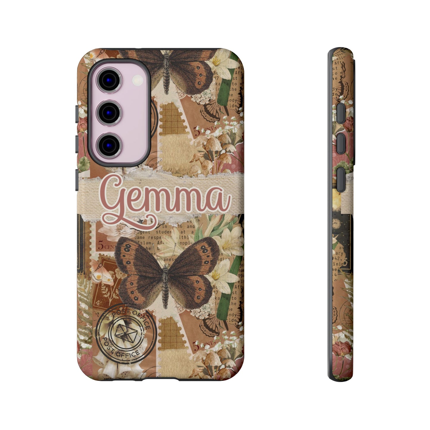 Phone tough case with personalised name or text