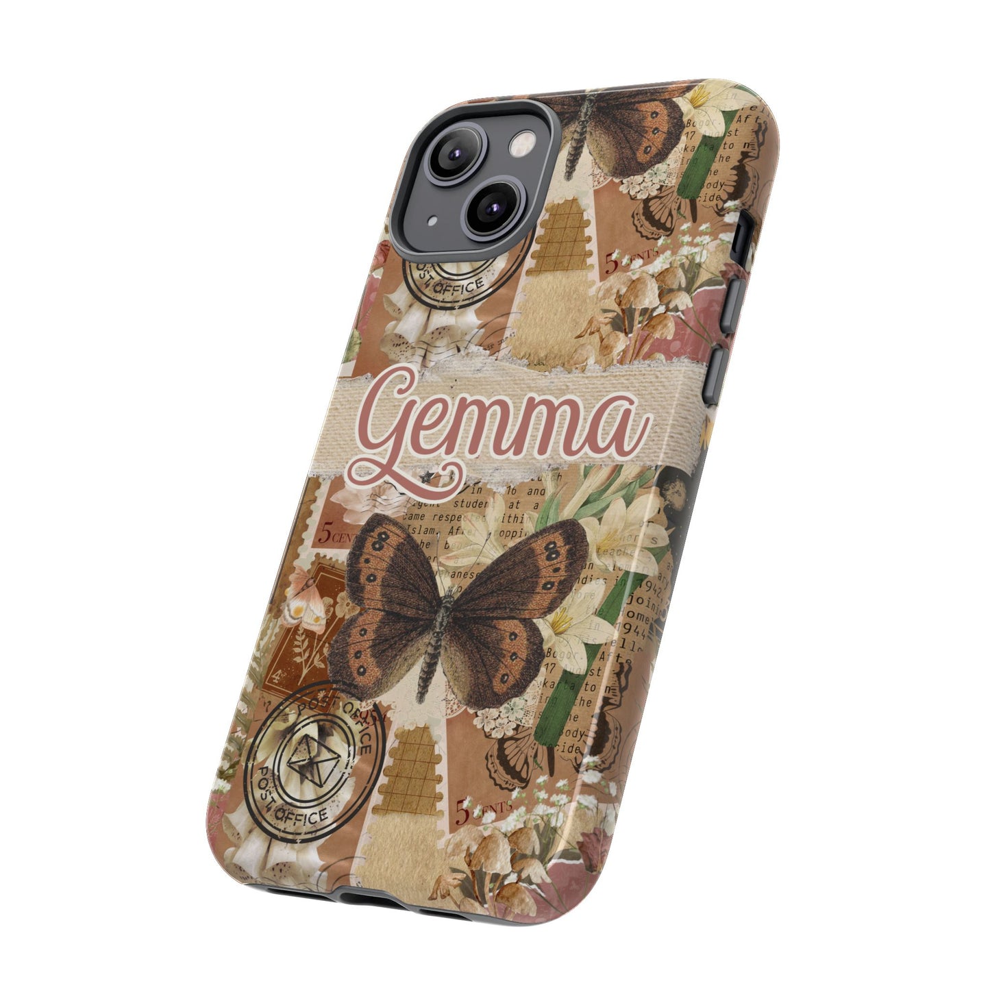 Phone tough case with personalised name or text