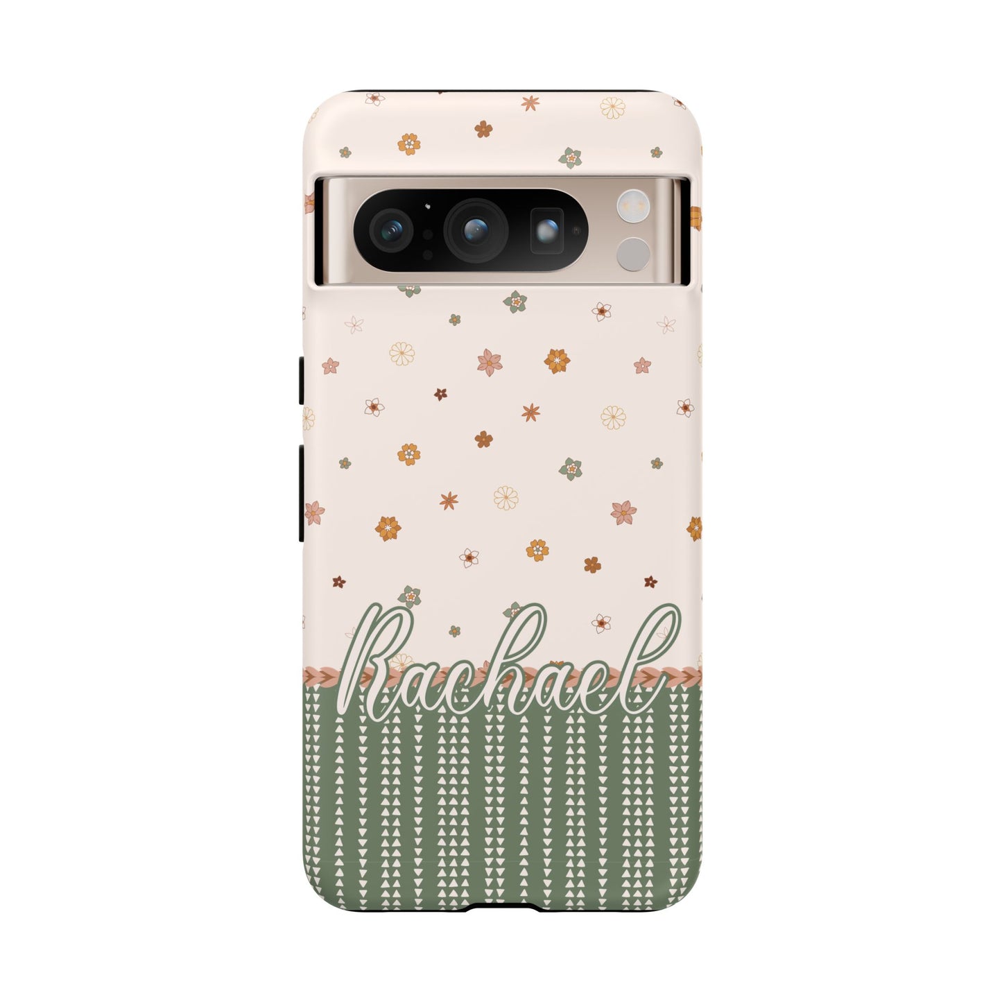 Personalised phone tough case - Pretty in pink ditsy floral design