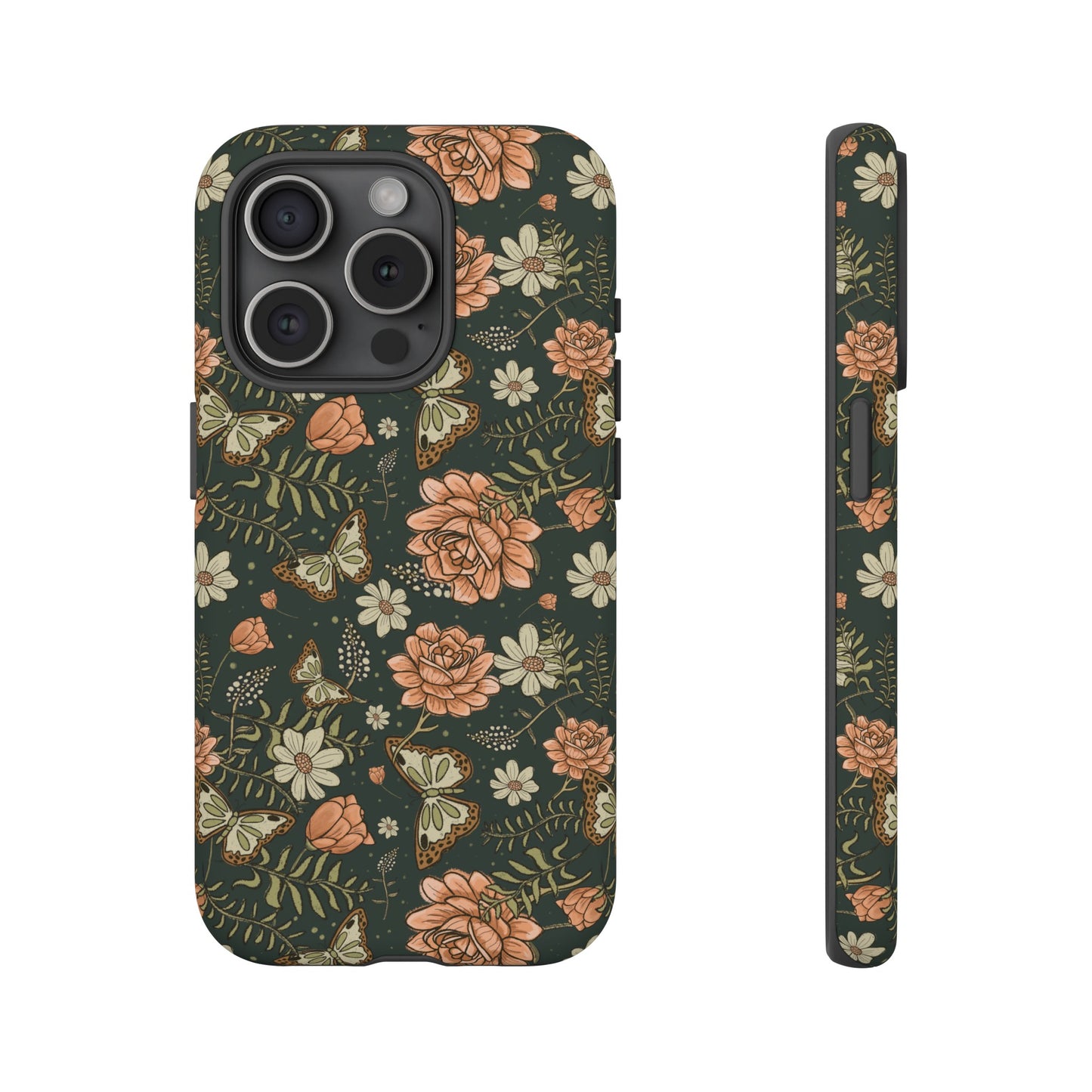 Vintage Rose hand crafted design for phone tough case