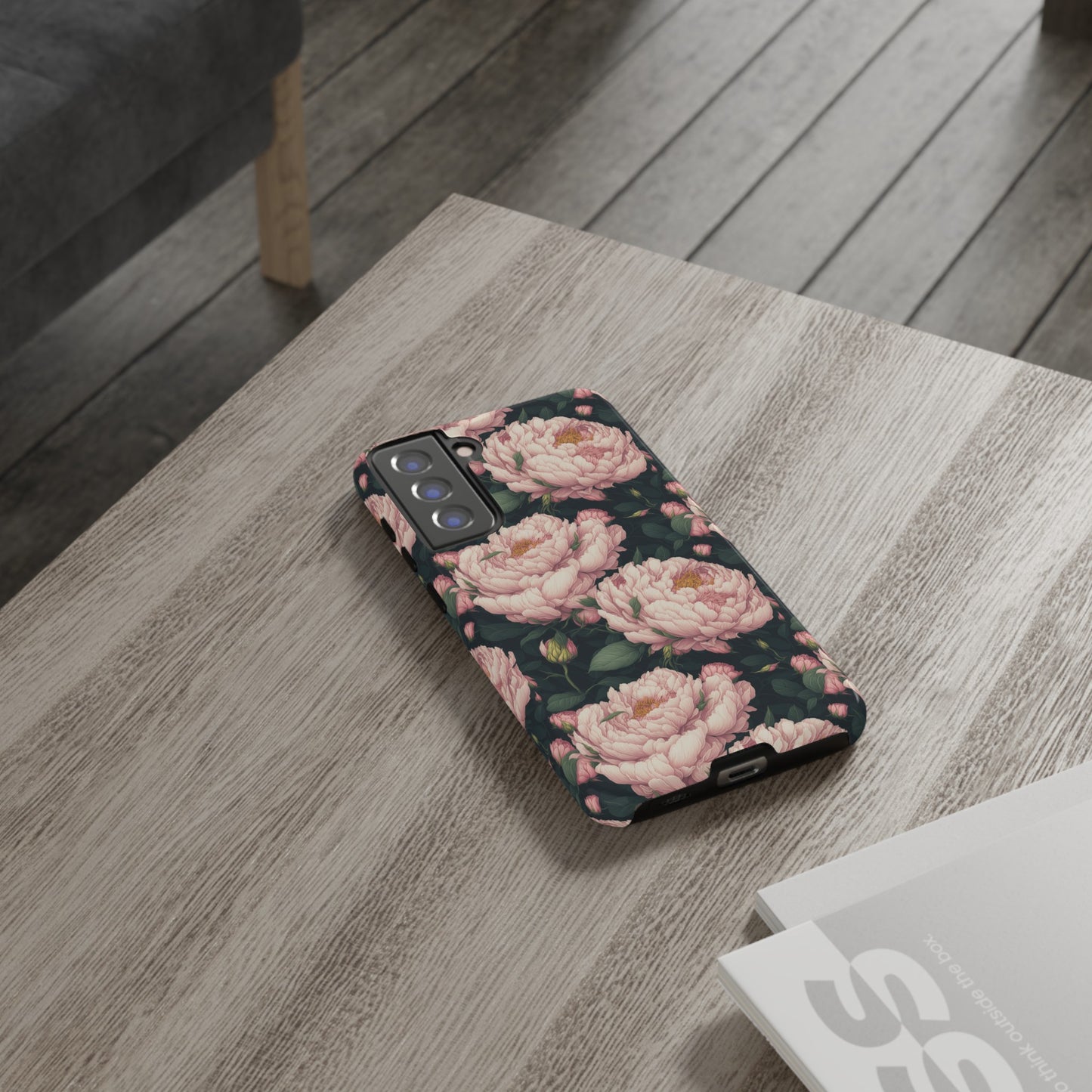 Pink Peony Phone Tough Case