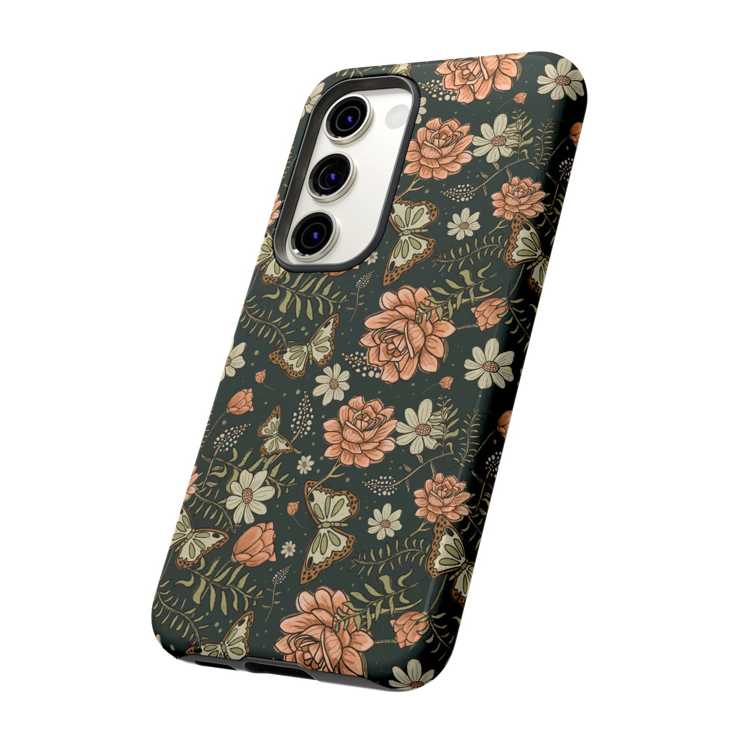 Vintage Rose hand crafted design for phone tough case