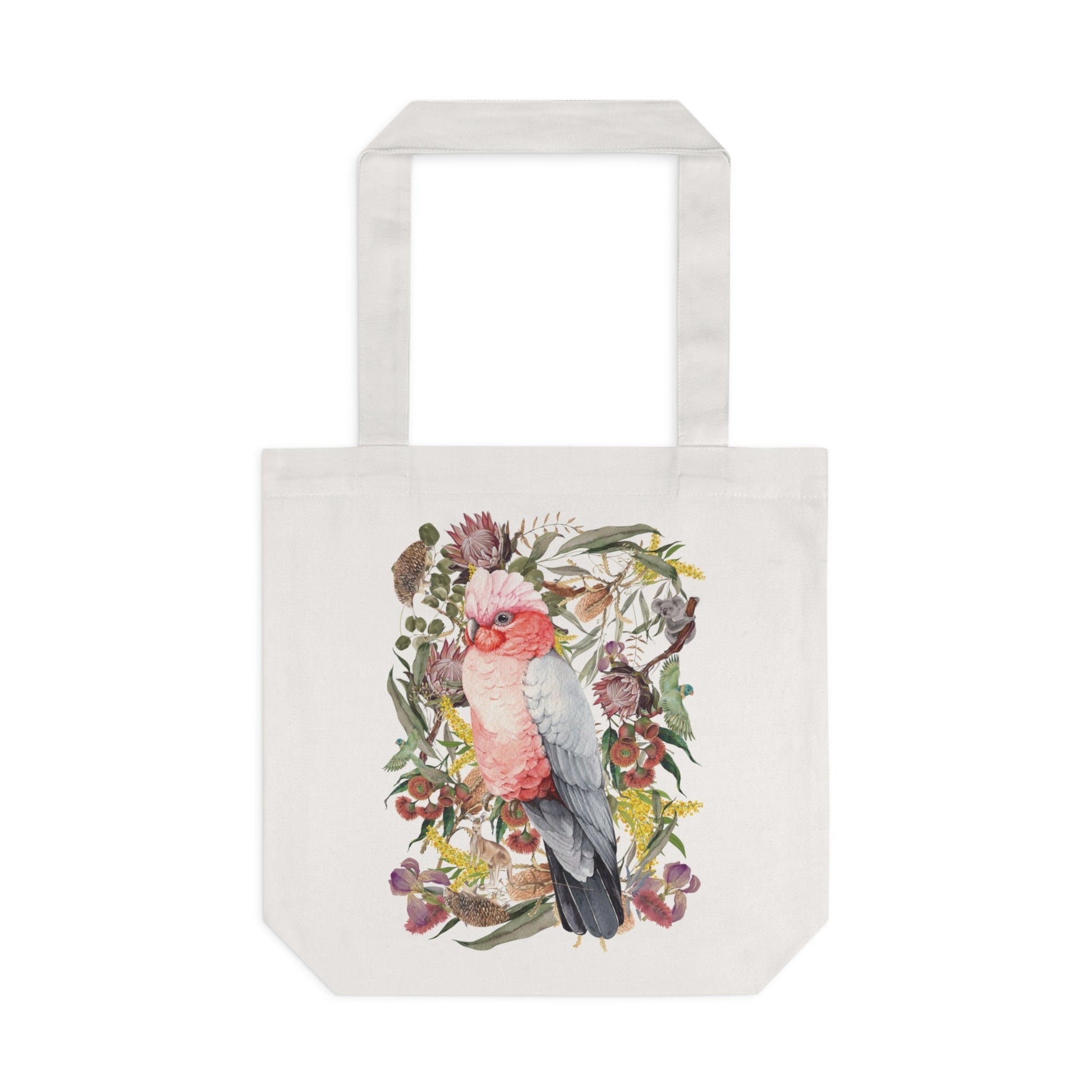 Australia Pink Galah tote bag - Solei Designs