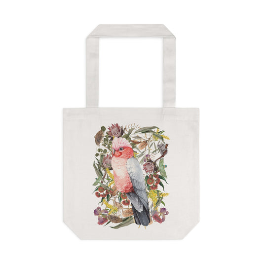 Australia Pink Galah tote bag - Solei Designs