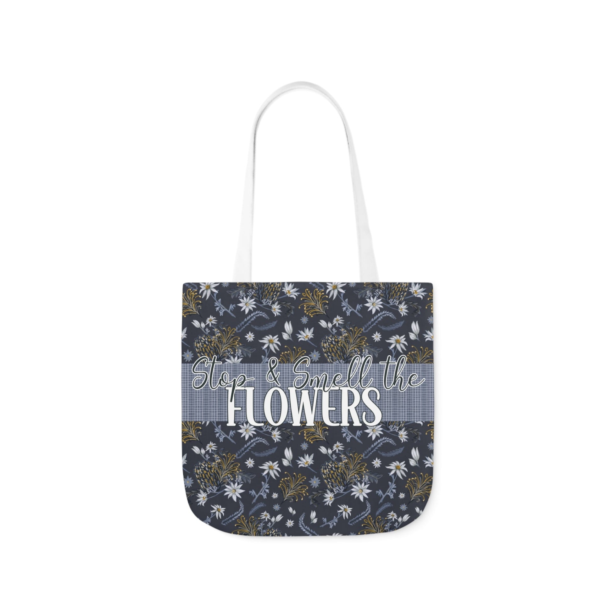 Banksia Blue - Canvas Tote Bag with hand drawn artwork - Solei Designs