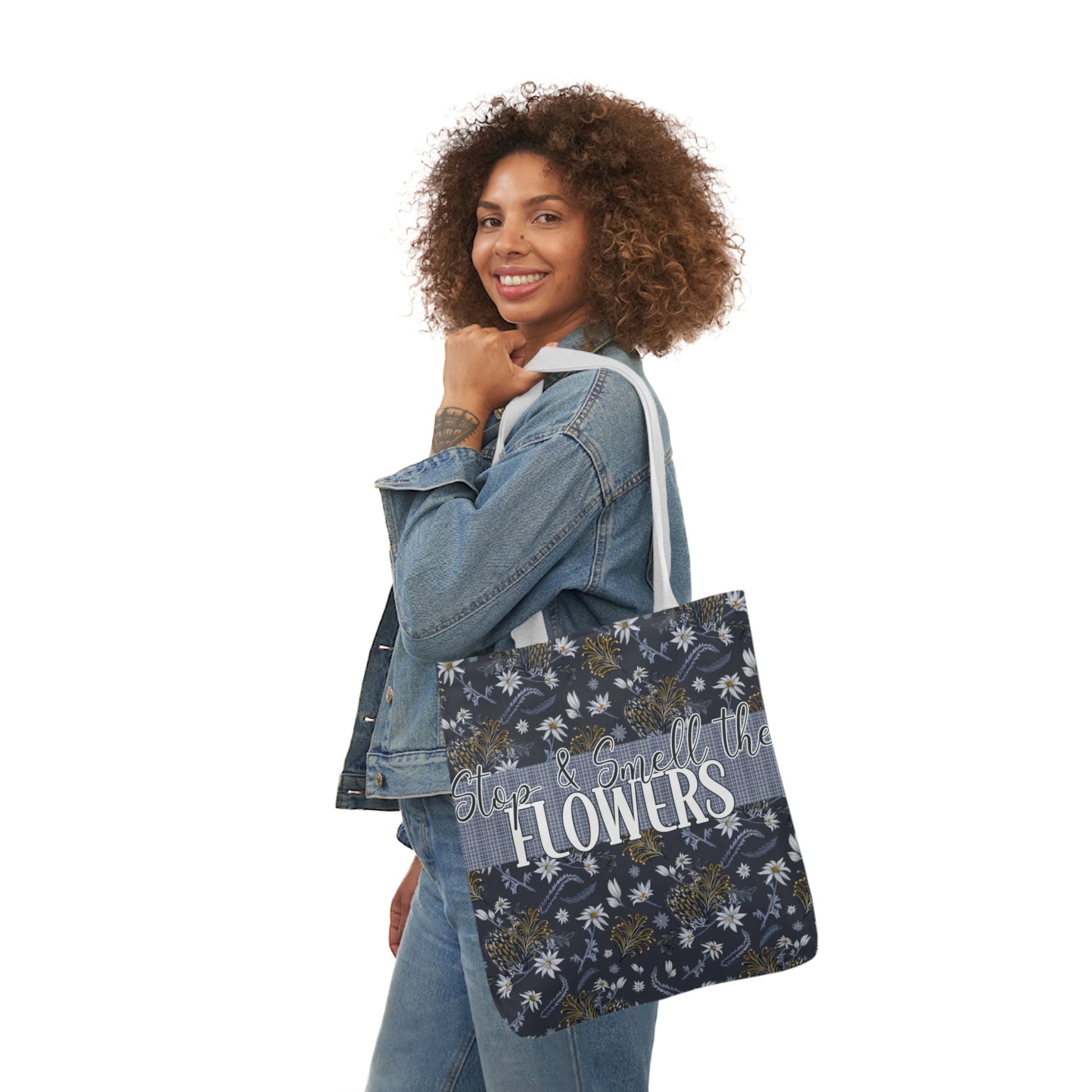 Banksia Blue - Canvas Tote Bag with hand drawn artwork - Solei Designs