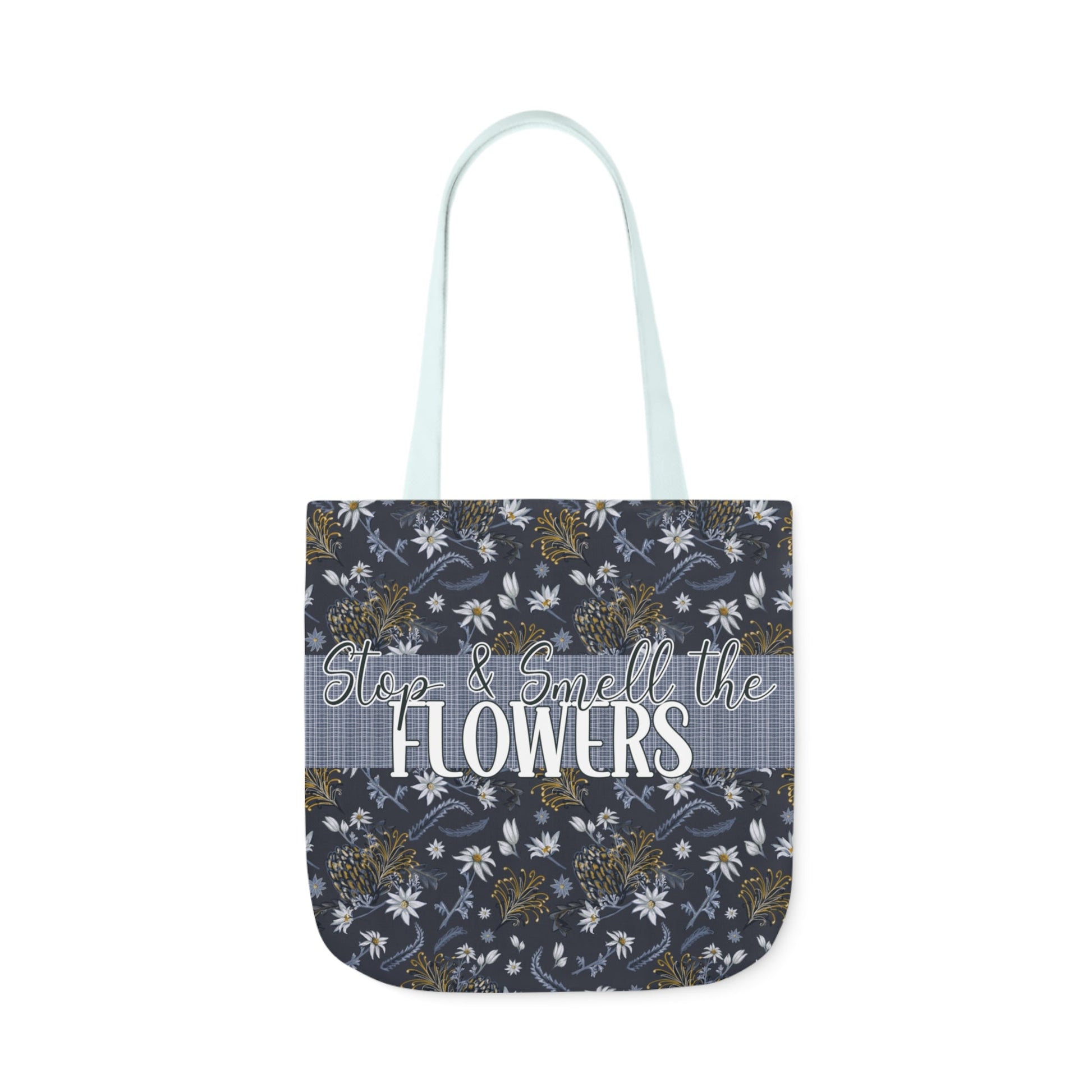 Banksia Blue - Canvas Tote Bag with hand drawn artwork - Solei Designs