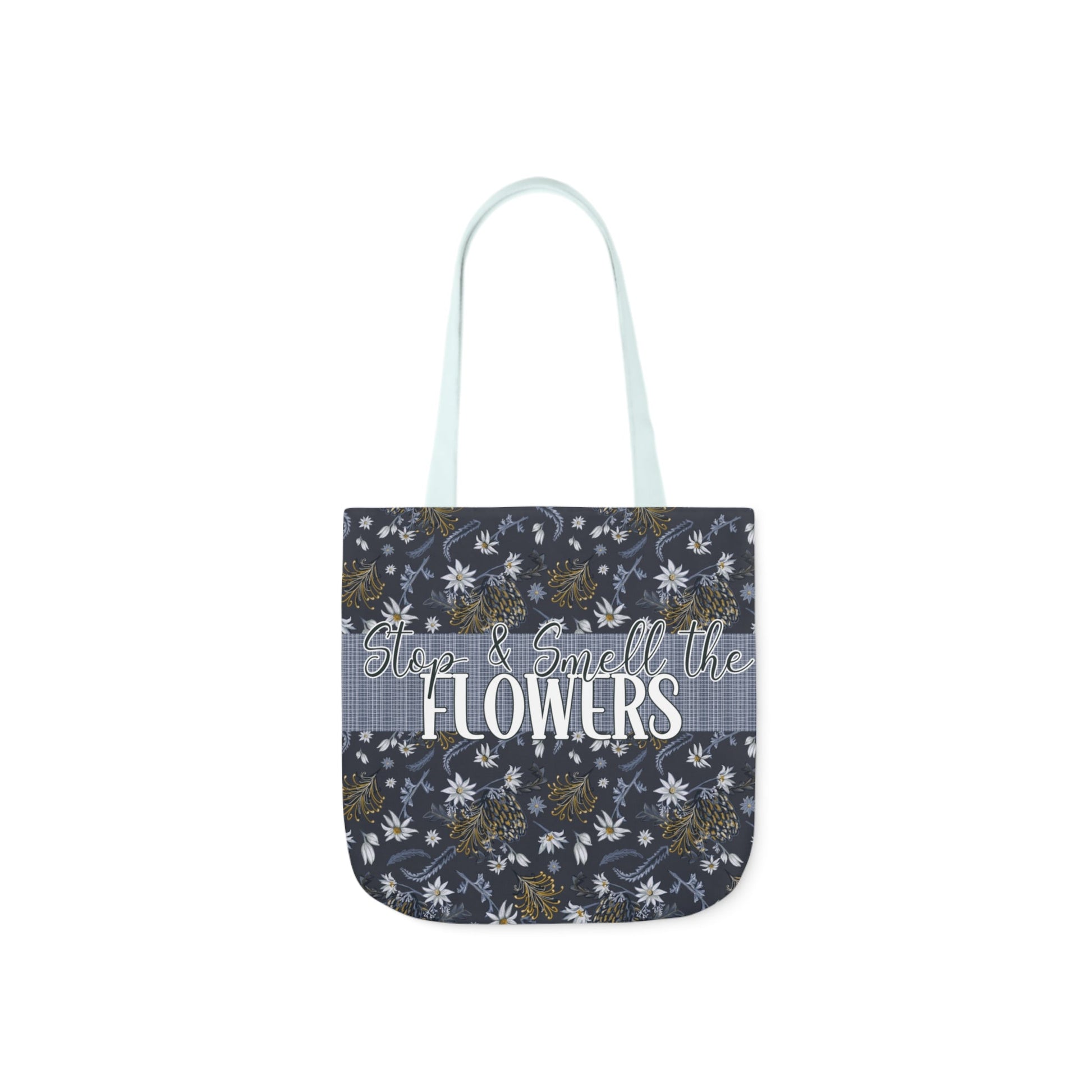 Banksia Blue - Canvas Tote Bag with hand drawn artwork - Solei Designs