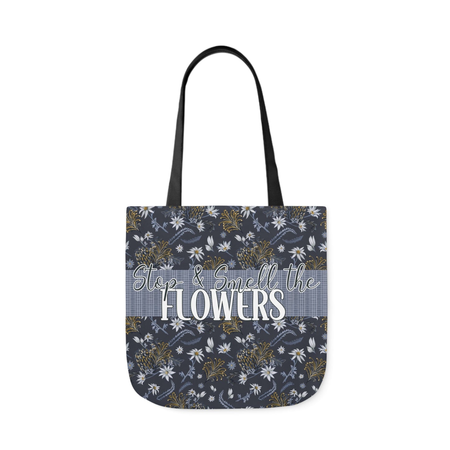 Banksia Blue - Canvas Tote Bag with hand drawn artwork - Solei Designs