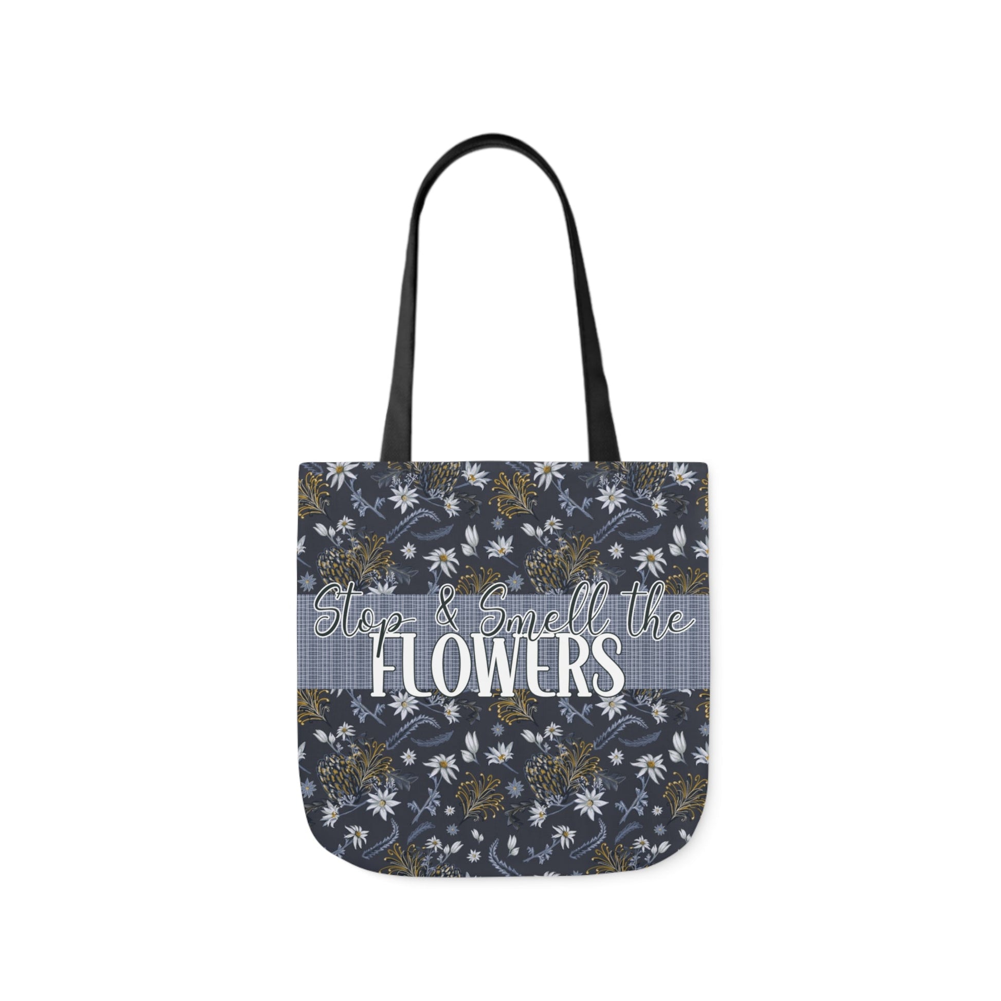 Banksia Blue - Canvas Tote Bag with hand drawn artwork - Solei Designs